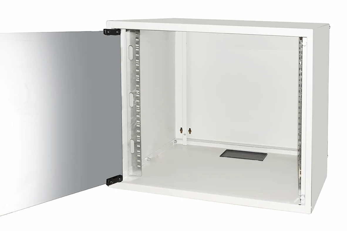 LINK LK1909U40E Armoire Rack 19" Disque assemblé 9 Unités murales (H) 460 x (L) 540 x (P) 400 mm Couleur Gris Porte Verre