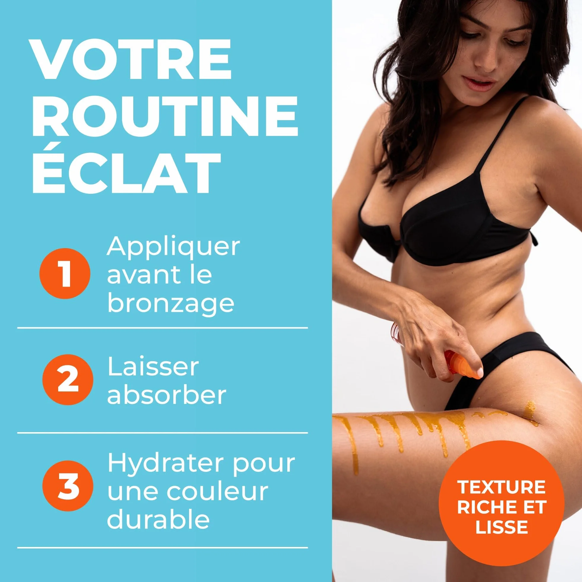 BYROKKO Huile de bronzage bêta-carotène 150 ml accélérateur de bronzage pour banc de soleil et soleil d'extérieur
