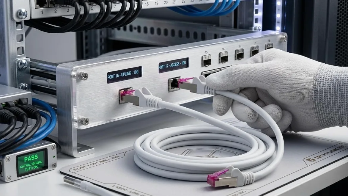 Lot de 10 câbles réseau CAT 6a - 2 m - Gris - RJ45 - Câble LAN S/FTP PiMF - Certifié GHMT - 10 Gbit/s 500 MHz - En cuivre CU - Pour routeur, commutateur, Smart TV, PC et réseau