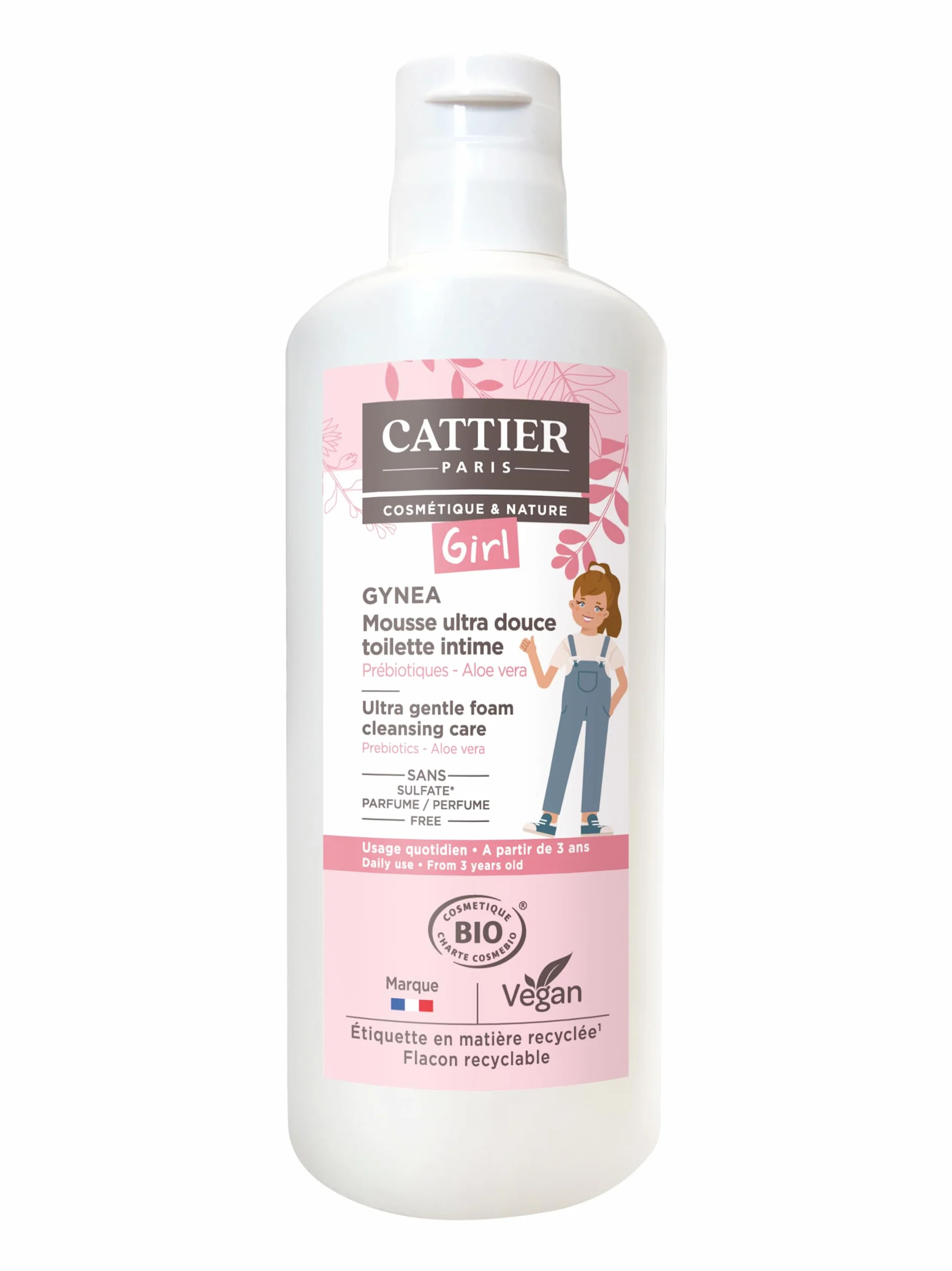 Cattier Gynéa Girl Mousse Ultra Douceur Toilette Intime 150ml