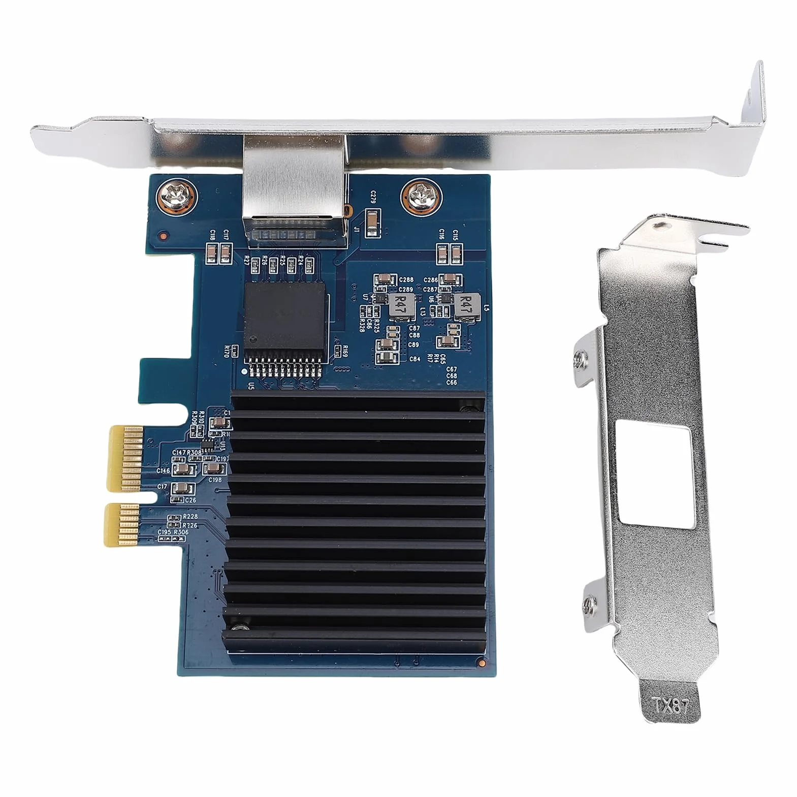 Carte Réseau PCIe 10Gbps, Puce RTL8127, Multi-Vitesse 10G/5G/2.5G/1G/100M/10M, PCIe 4.0x1, Adaptateur LAN NBASE-T RJ45, pour Serveur/Ordinateur de Bureau