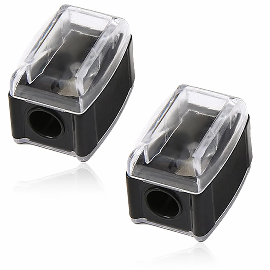 SGERUFZ 2 pièces Sharpener universel pour maquillage pratique pour les déplacements