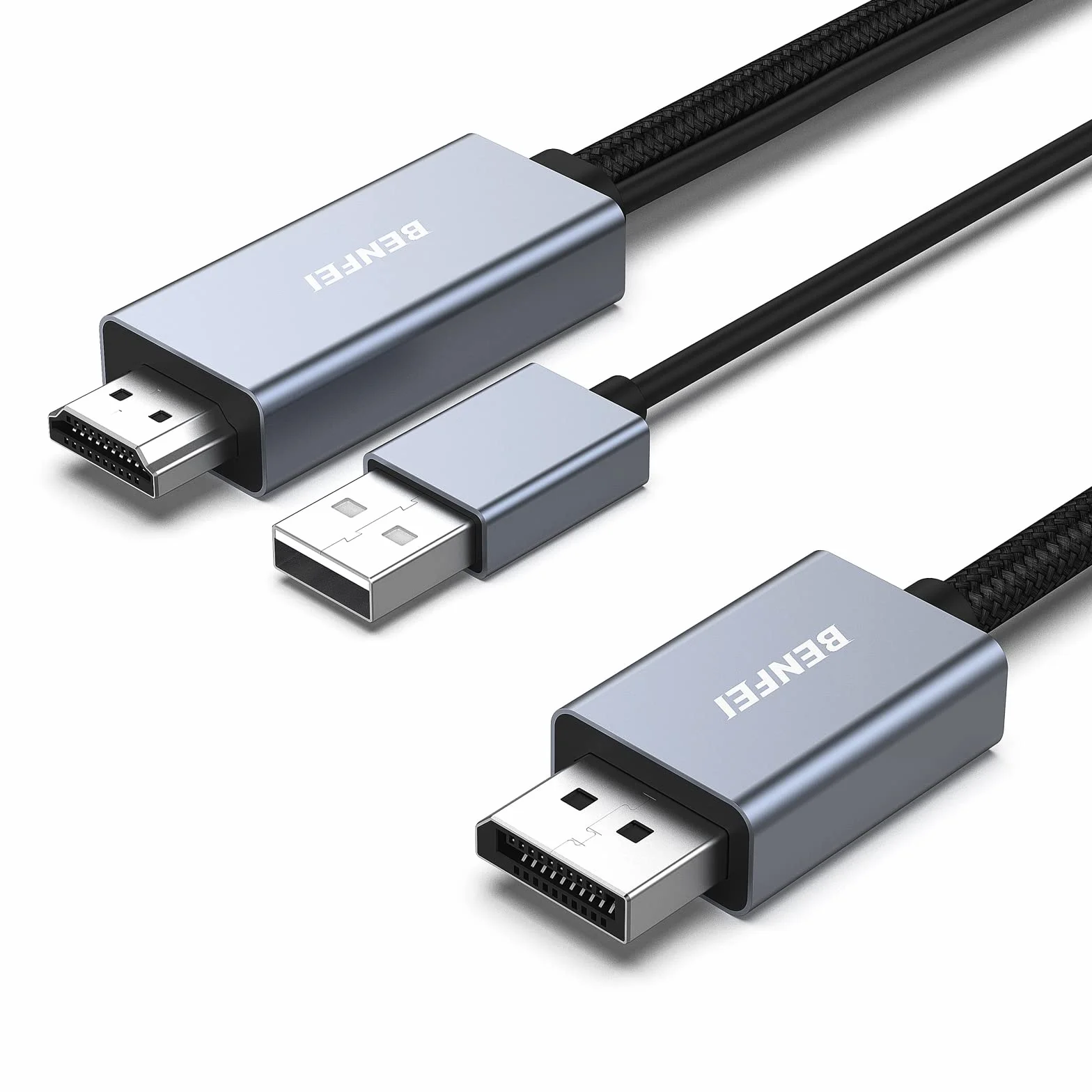 BENFEI Câble HDMI vers DisplayPort 4K@60Hz 2K@144Hz 1080P@165Hz 1.83M