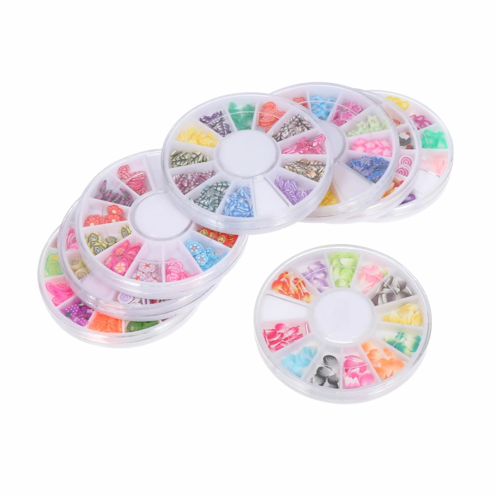 Ipetboom Tranches de Fruits Argile Polymère 8 Boîtes Couleurs Nail Art Loisirs Créatifs