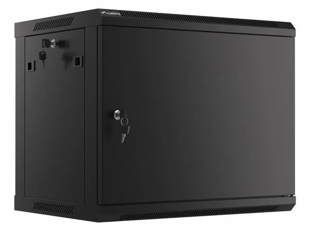 lanberg Armoire Murale Rack 19" 9U/600X450 Flat Pack AUTOENSAM Noir PTA Métallique