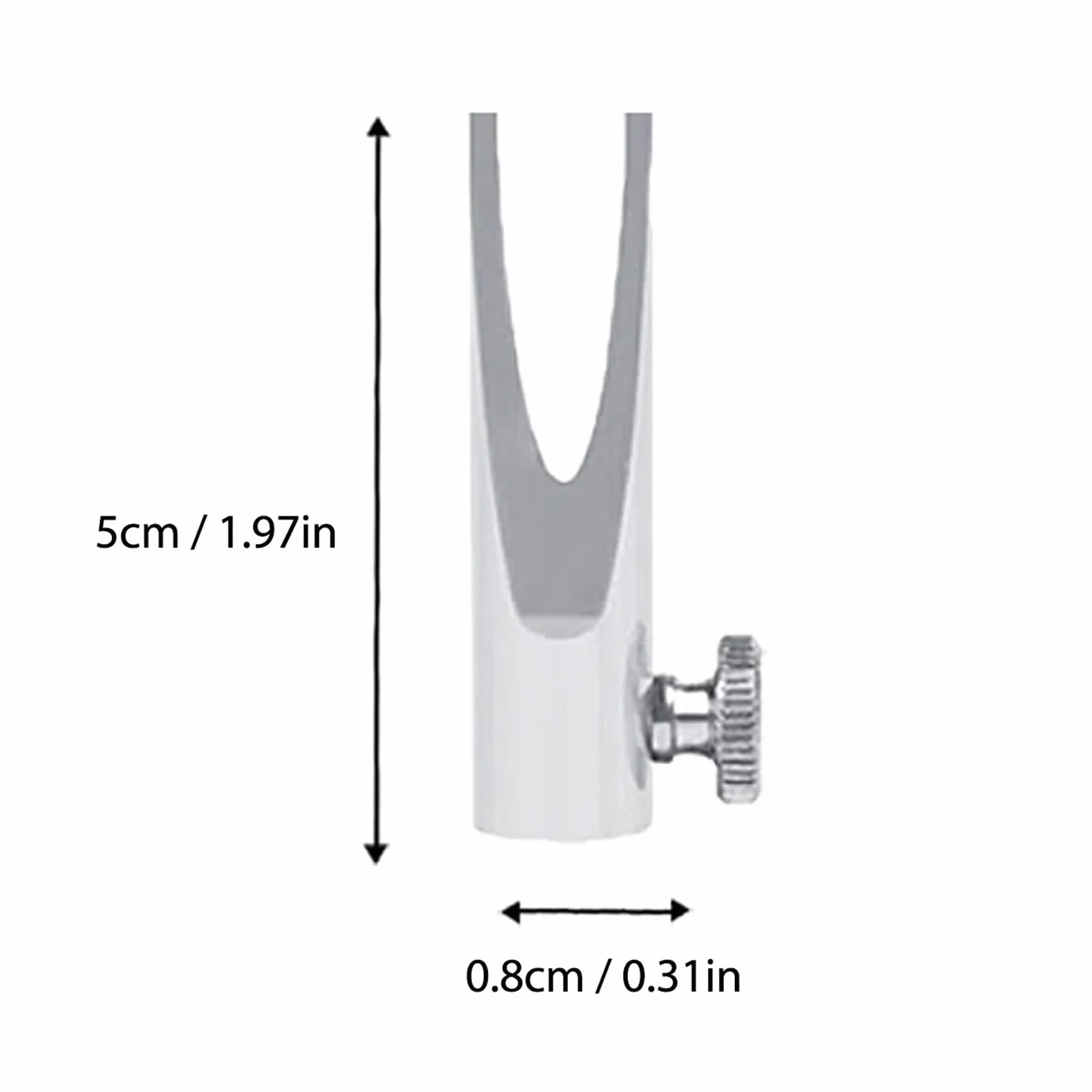 Pongnas Taille-crayon à Sourcils Professionnel en Forme de Bec de Canard, Argent avec Vis et Boîte de Rangement