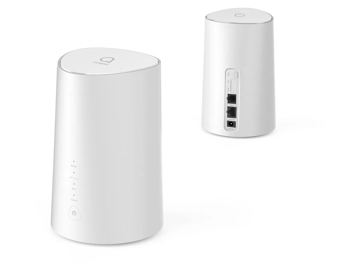 Alcatel HH71 Linkhub 4G LTE Cat 7 Dual Band Gigabit WiFi Router 867Mbps/5G + 300Mbps/2.4G, SIM Card Unlocked, External Antenna, Support Volte, APP Management, Guest Wi-FI