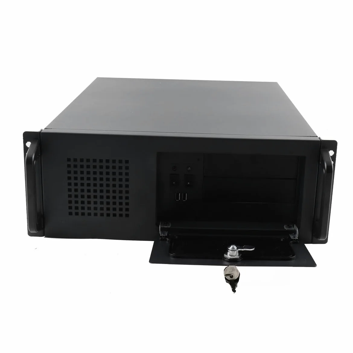 Boitier Serveur Armoire Réseau 4U pour Serveur, avec 7 Emplacements PCI, Montage en Rack, Boîtier 4U Boitier Rackable, 7 Baies de Disque Dur 3,5", 450 x 430 x 177 mm