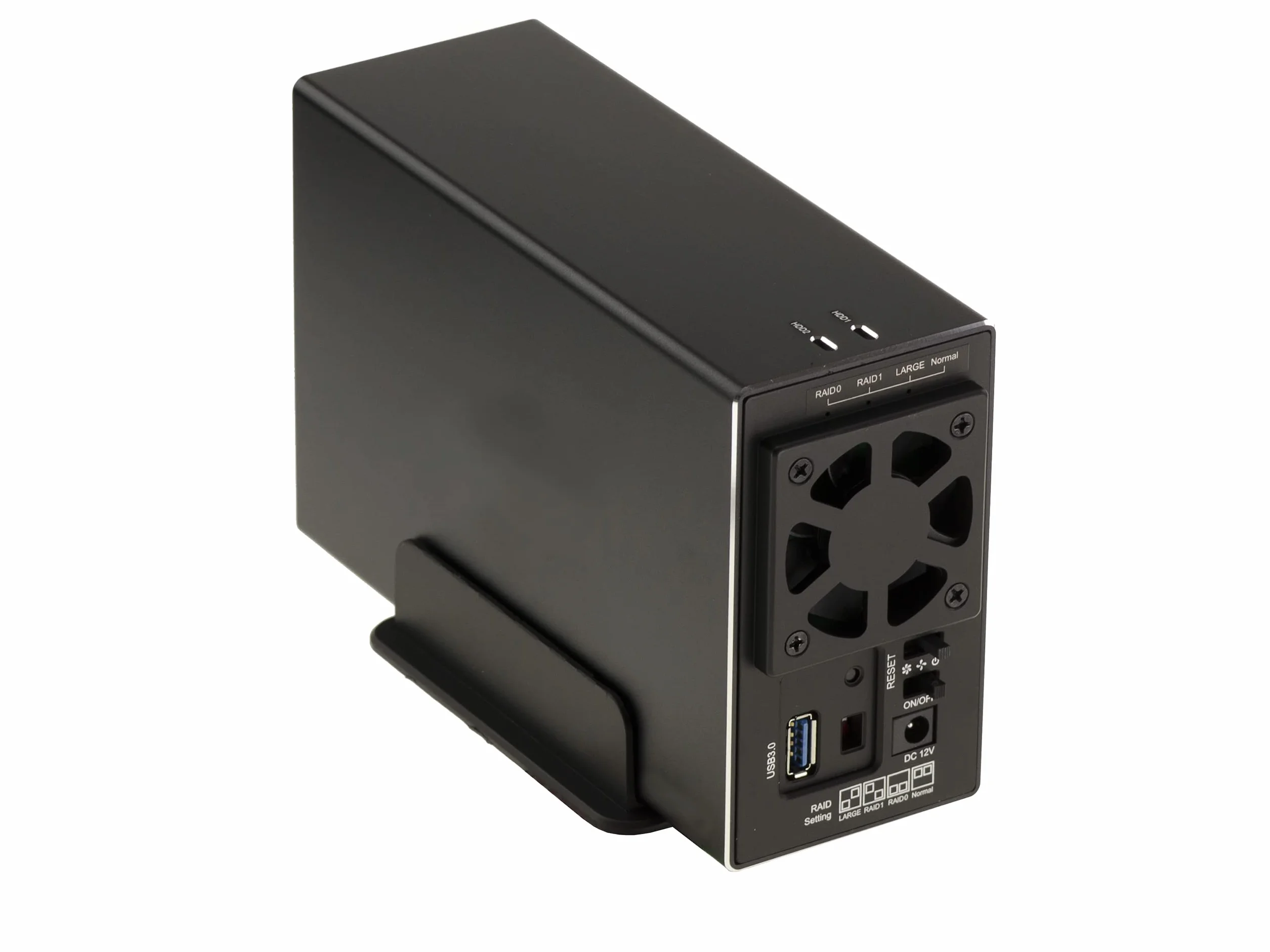 KALEA-INFORMATIQUE Boîtier Raid USB 3.0 pour 2 disques SATA | Boîtier baie USB 3.0 5 Gbit/s pour deux disques SATA, capacité jusqu'à 32 To et RAID matériel 0/1/0+1.