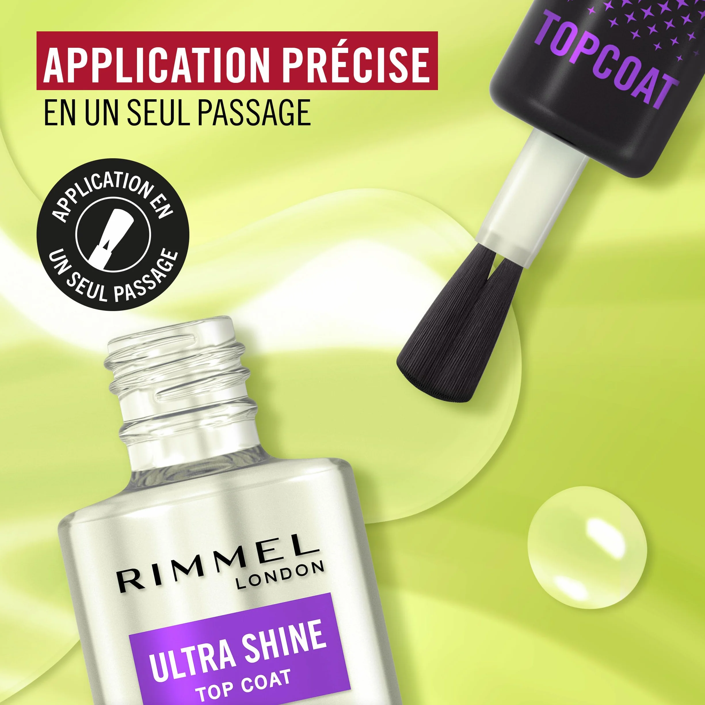 Rimmel London Ultra Shine Vernis top coat effet ultra-brillant 12 ml