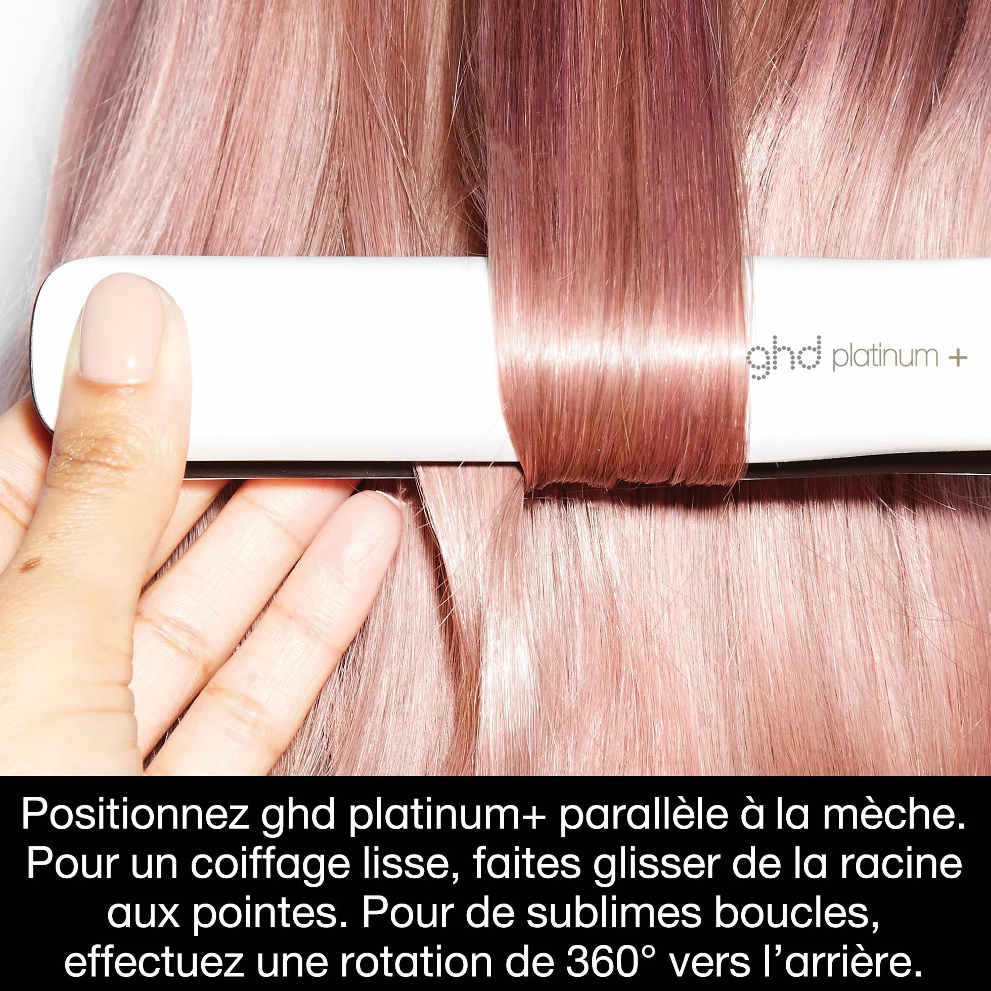 ghd Platinum+ Lisseur Cheveux Professionnel Fer à Lisser 75% Plus Brillants 70% Plus Forts Cheveux Colorés Abîmés