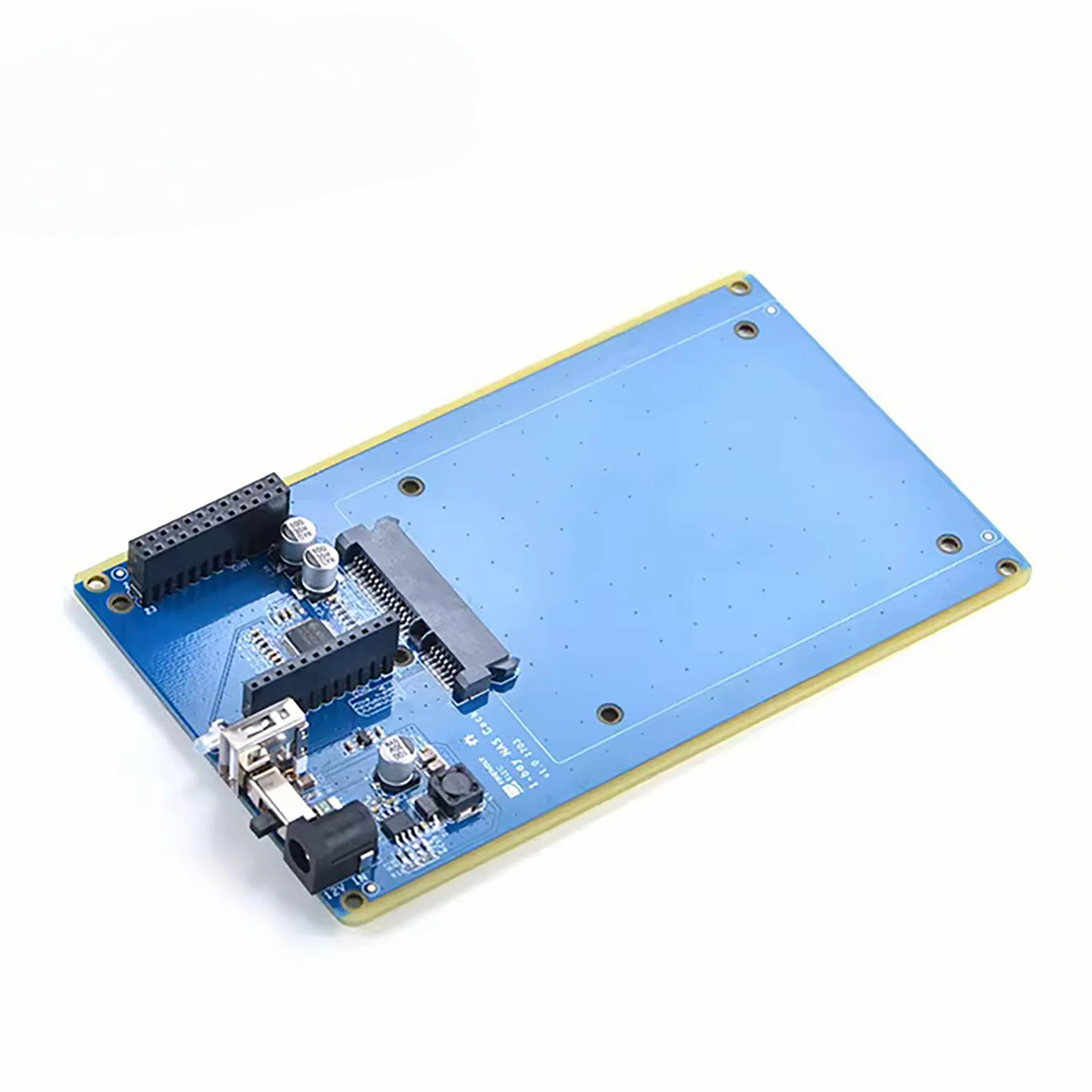 Station de stockage réseau NAS pour NanoPi NEO/NEO2, 2,5" SATA, hôte USB, RTC, 12 V DC, interface I2C, bleu, 151 x 76,4 x 28 mm (kit de base NEO-NAS)