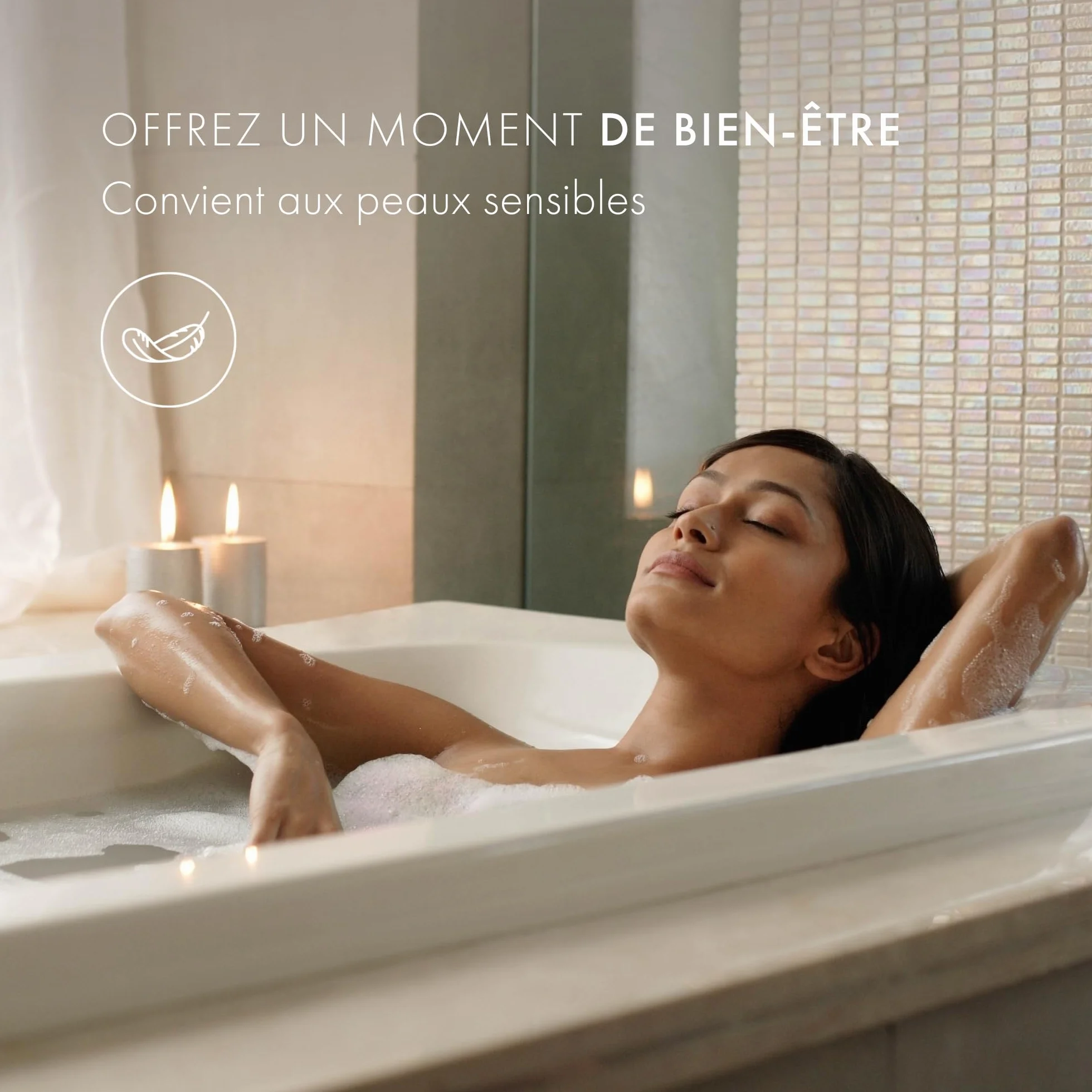 Satin Naturel Coffret 4 Bombes de Bain BIO Luxueuses Vegan – Cadeau Bien-Être pour Femme