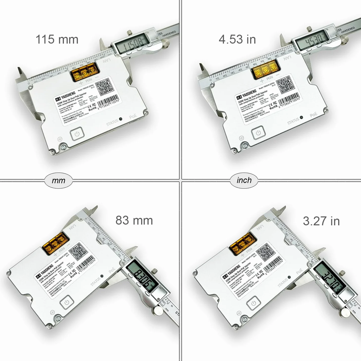 YAOSHENG Injecteur Step Up double PoE 220 W pour Starlink GEN3