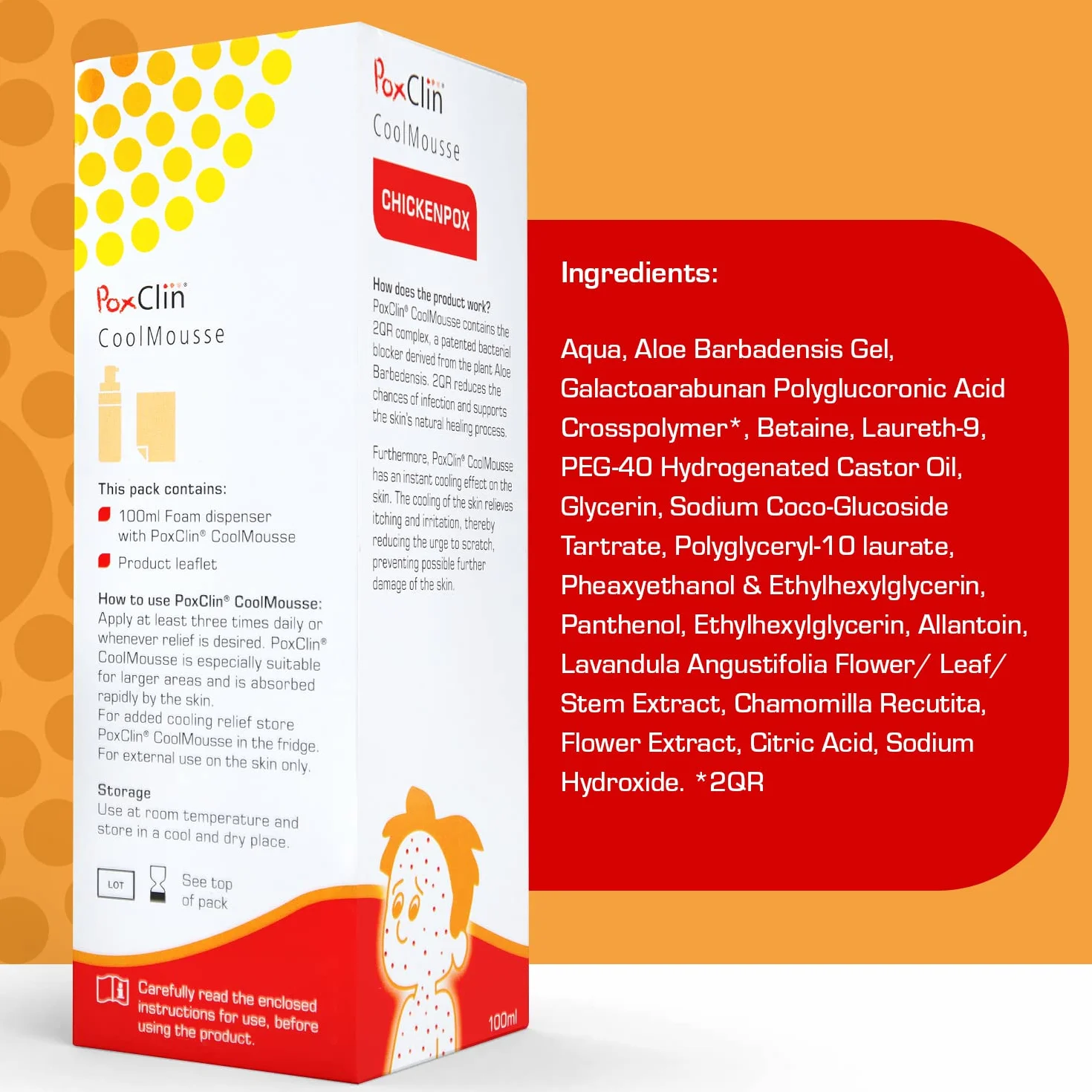 Poxclin Cool Mousse for Children with Chickenpox 100ml