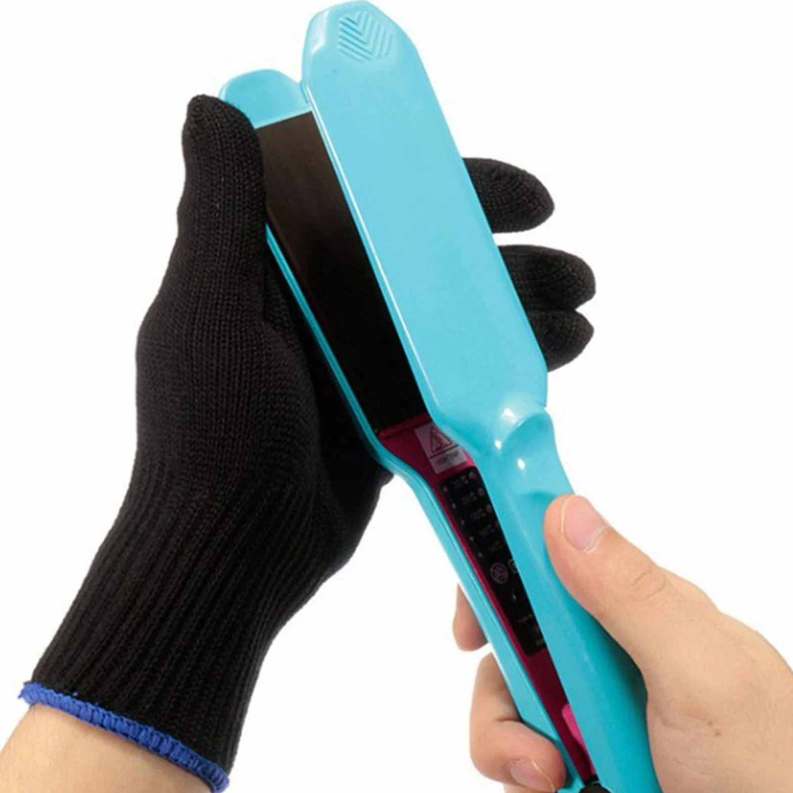 Gants Anti Chaleur Coiffure Résistants À La Chaleur Reutilisable Professionnel pour Cheveux avec Fers à Lisser Boucler Cuisine Travail