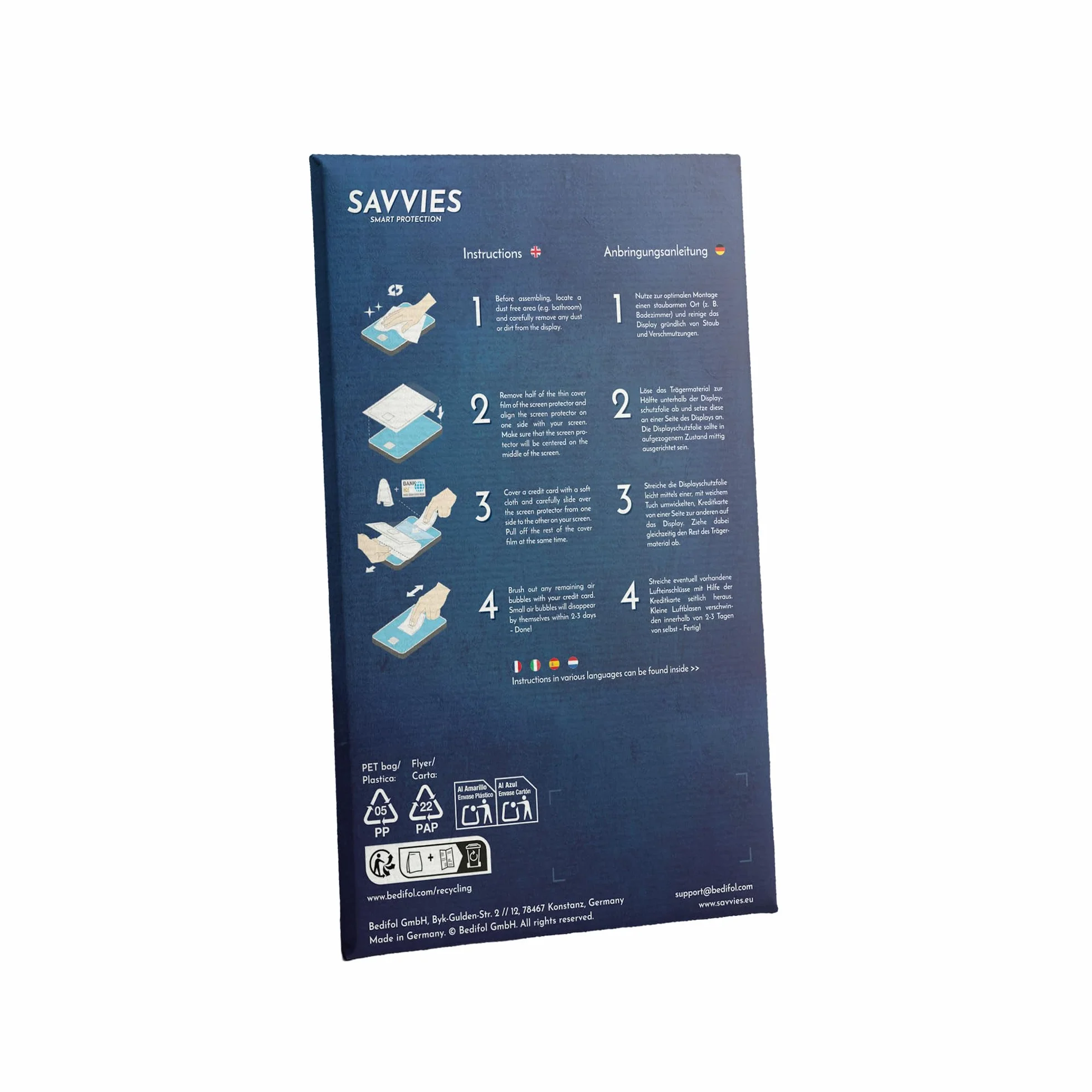 Savvies Protection Ecran pour Blackview R50 R30 R30 Pro 6 Pièces Film Ultra Clair