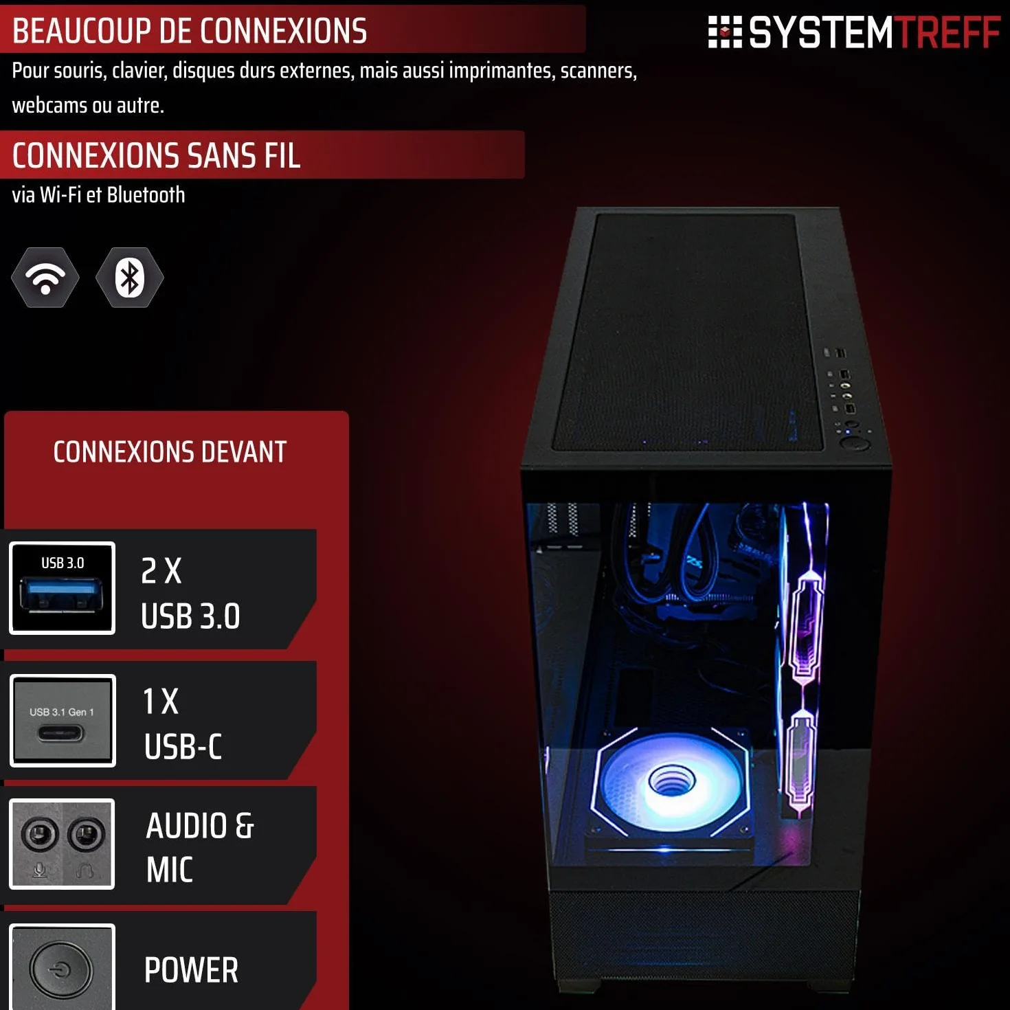 PC Gamer AMD Ryzen 7 7800X3D RX 9070 XT 16Go 1To M.2 NVMe 32Go DDR5 Windows 11 Ordinateur de Bureau