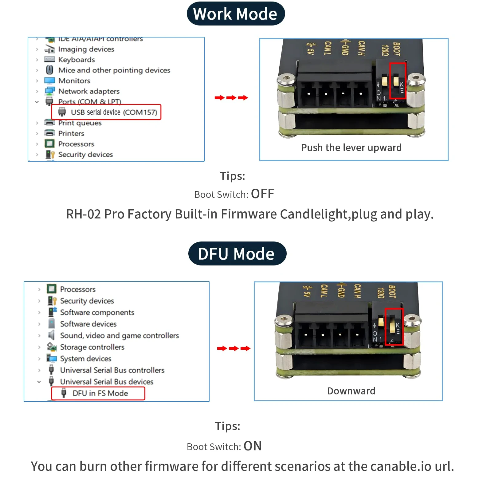 Adaptateur convertisseur USB vers CAN‑FD à isolation jusqu'à 5 Mbps | Construit sur Canable 2.0,isolation du signal et de l’alimentation,circuits de protections multiples TVS/ESD/GDT intégrés