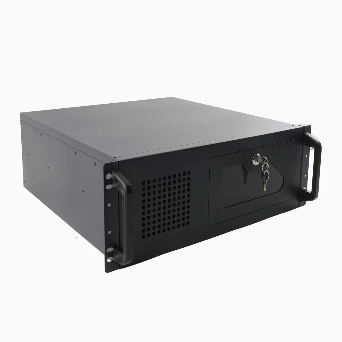 Boitier Serveur Armoire Réseau 4U pour Serveur, avec 7 Emplacements PCI, Montage en Rack, Boîtier 4U Boitier Rackable, 7 Baies de Disque Dur 3,5", 450 x 430 x 177 mm