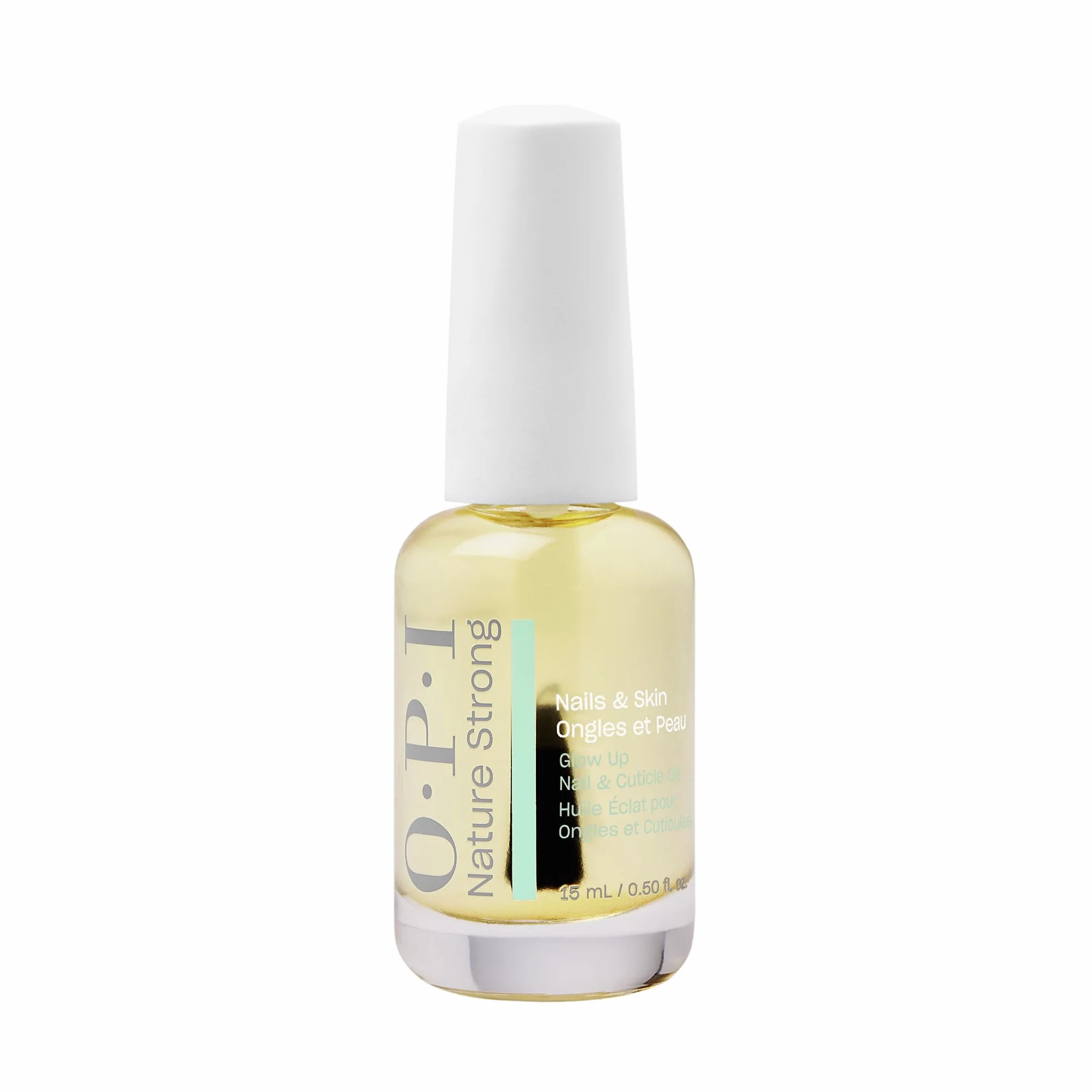 OPI Nature Strong Huile Ongles & Cuticules Glow Up – Vitamine E, Origine Naturelle – Soin Ongles Abîmés – 15 ml
