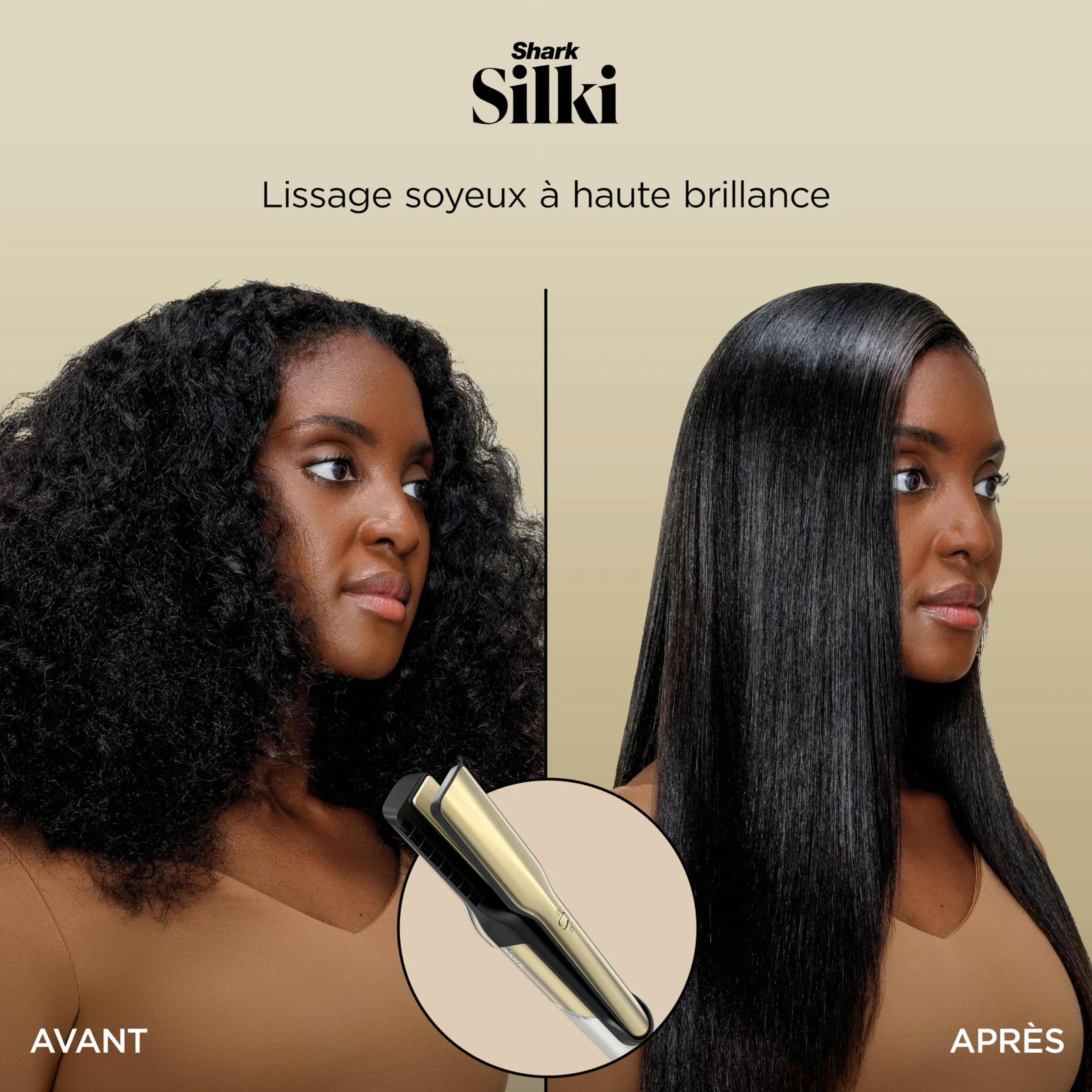Shark Glam Multistyler Brosse soufflante et volumisante Lisseur cheveux Boucleurs auto-enroulants
