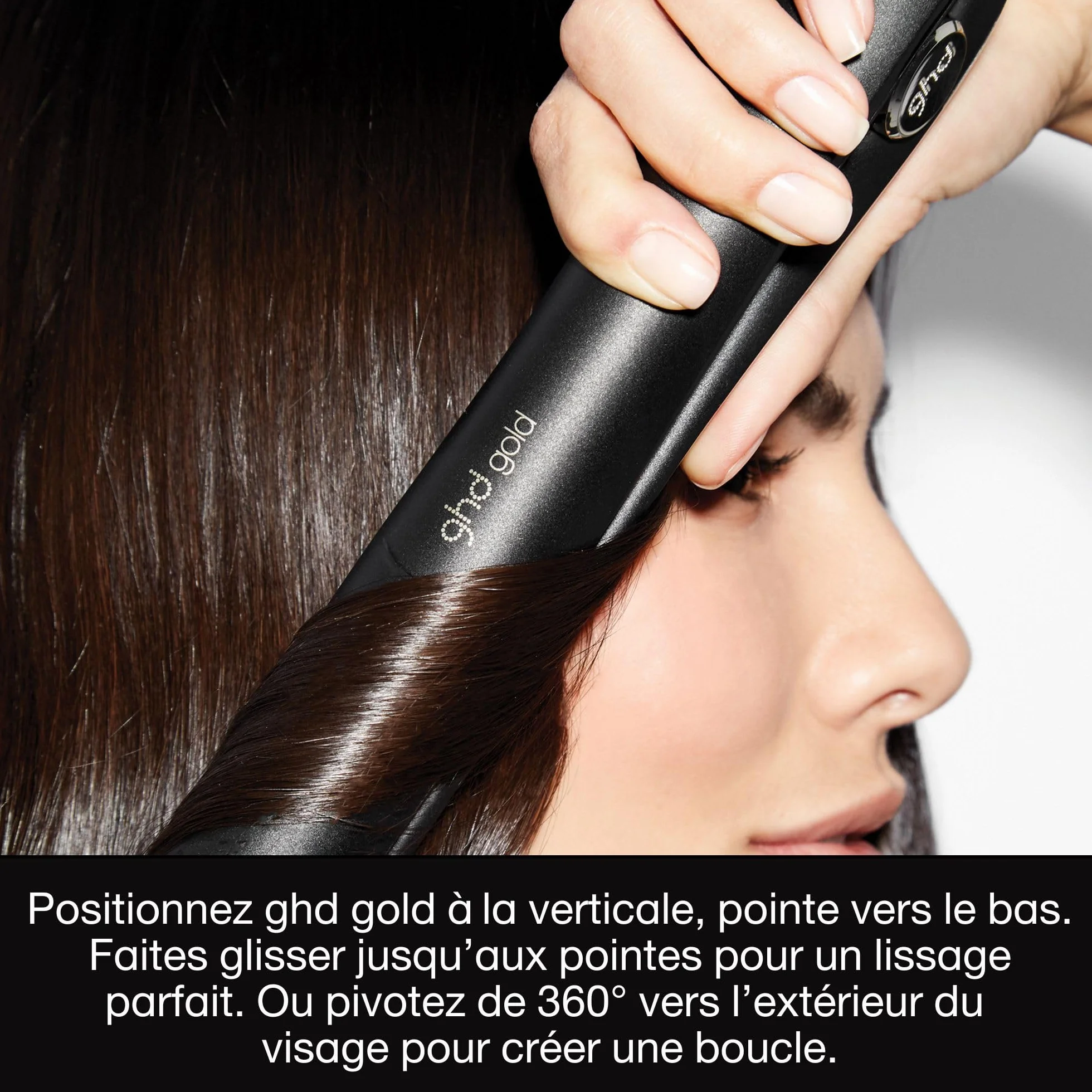 ghd Gold Lisseur Cheveux Fer à Lisser Professionnel 65% Plus Brillants Design Arrondi