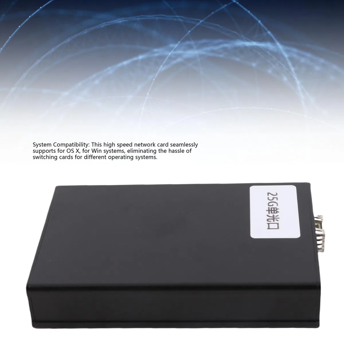 Carte Réseau 25G, Carte Réseau USB Haute Vitesse, Vitesse de Transmission de 25 Gbit (Port Unique)