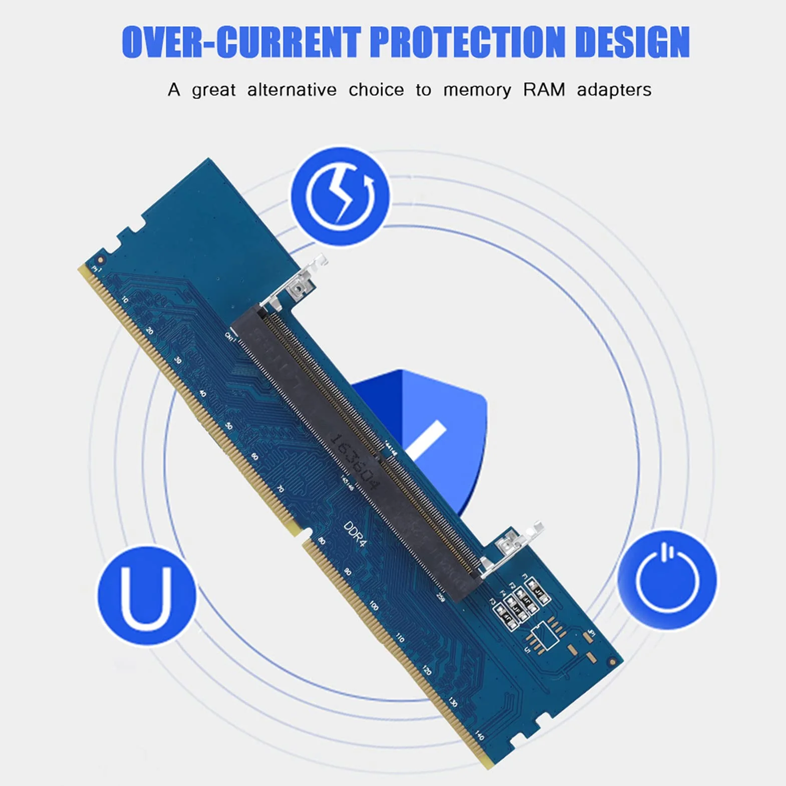 Carte Adaptateur So-DIMM vers DIMM DDR4 Ordinateur Bureau Ordinateur Portable Module Mémoire RAM