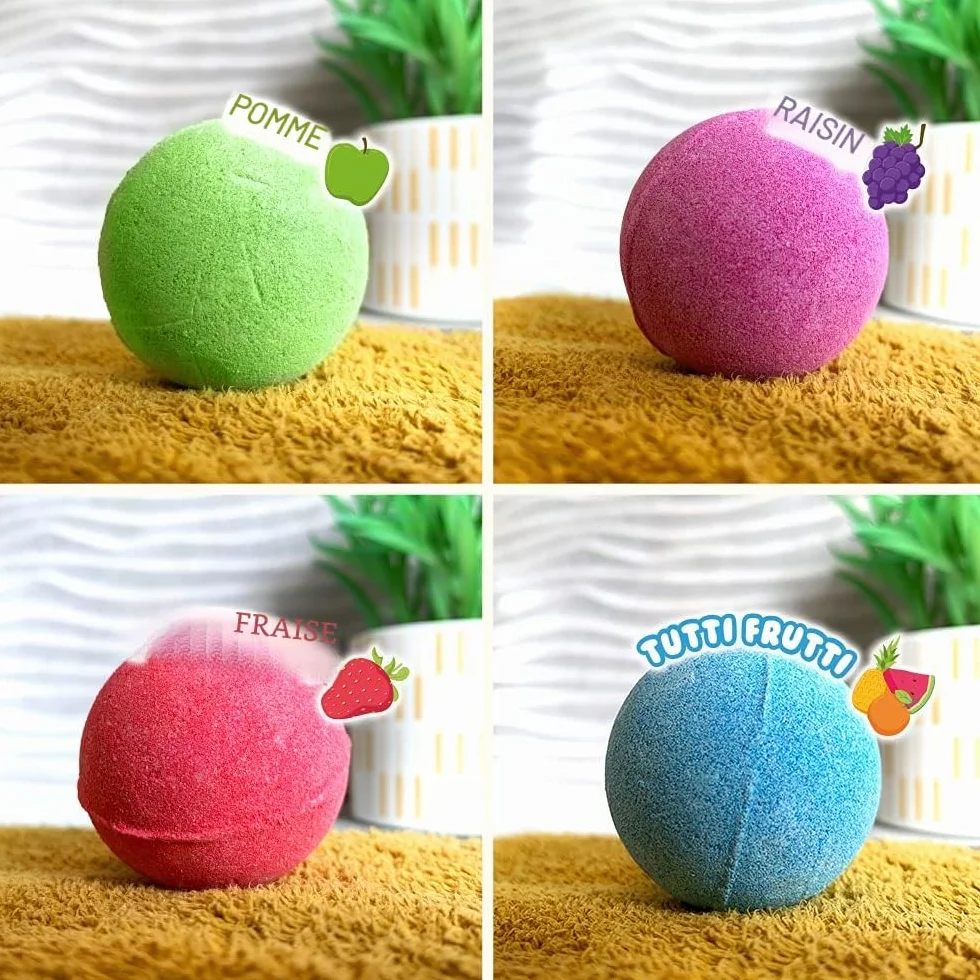 Lot Méga Pack de 20 Baff Bombz, Bombes de Bain Effervescentes, Coffret Cadeau pour Enfants