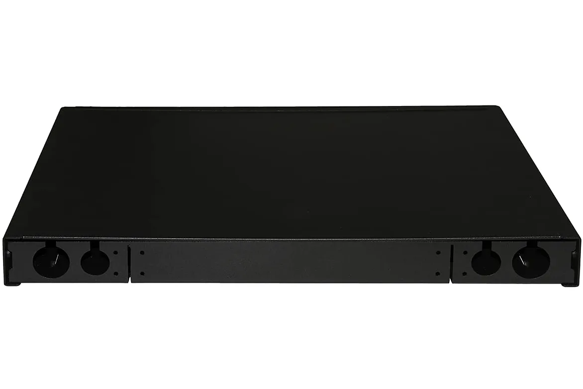 LINK Panneau en fibre optique 19" avec 24 adaptateurs SC Duplex monomode Profondeur 250 mm Noir