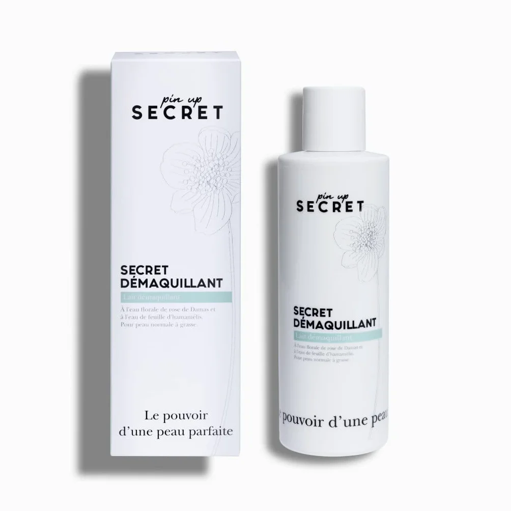 Secret Demaquillant Lait Onctueux Eau de Rose 200 ml - Démaquillant Peau Normale à Grasse