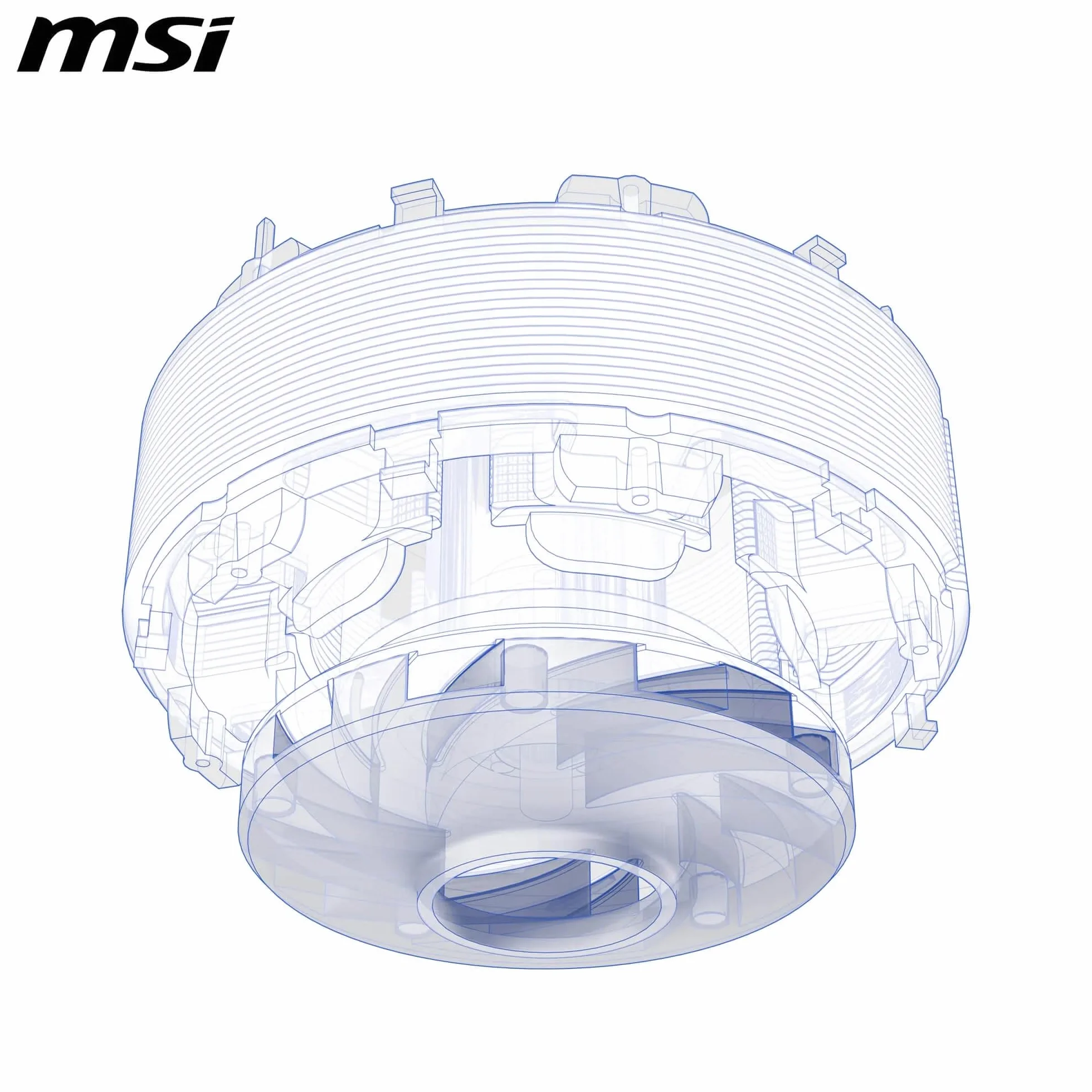 MSI MAG CORELIQUID A13 360 Watercooling AIO ARGB CycloBlade 7 Split-Flow Radiateur