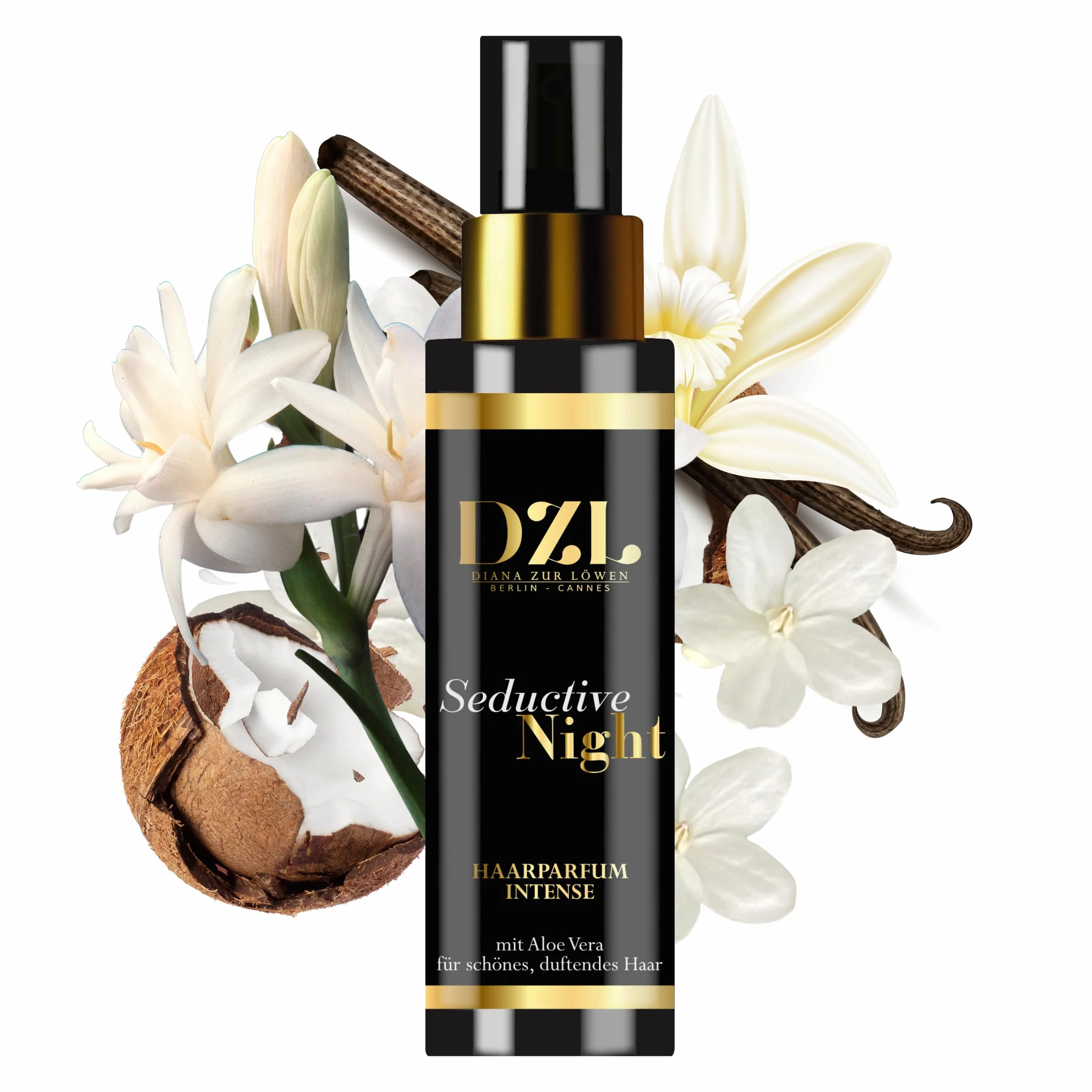 Parfum Cheveux Séductive Night – Parfum Cheveux Femme – Notes Orientales, Florales & Vanillées – Made in France