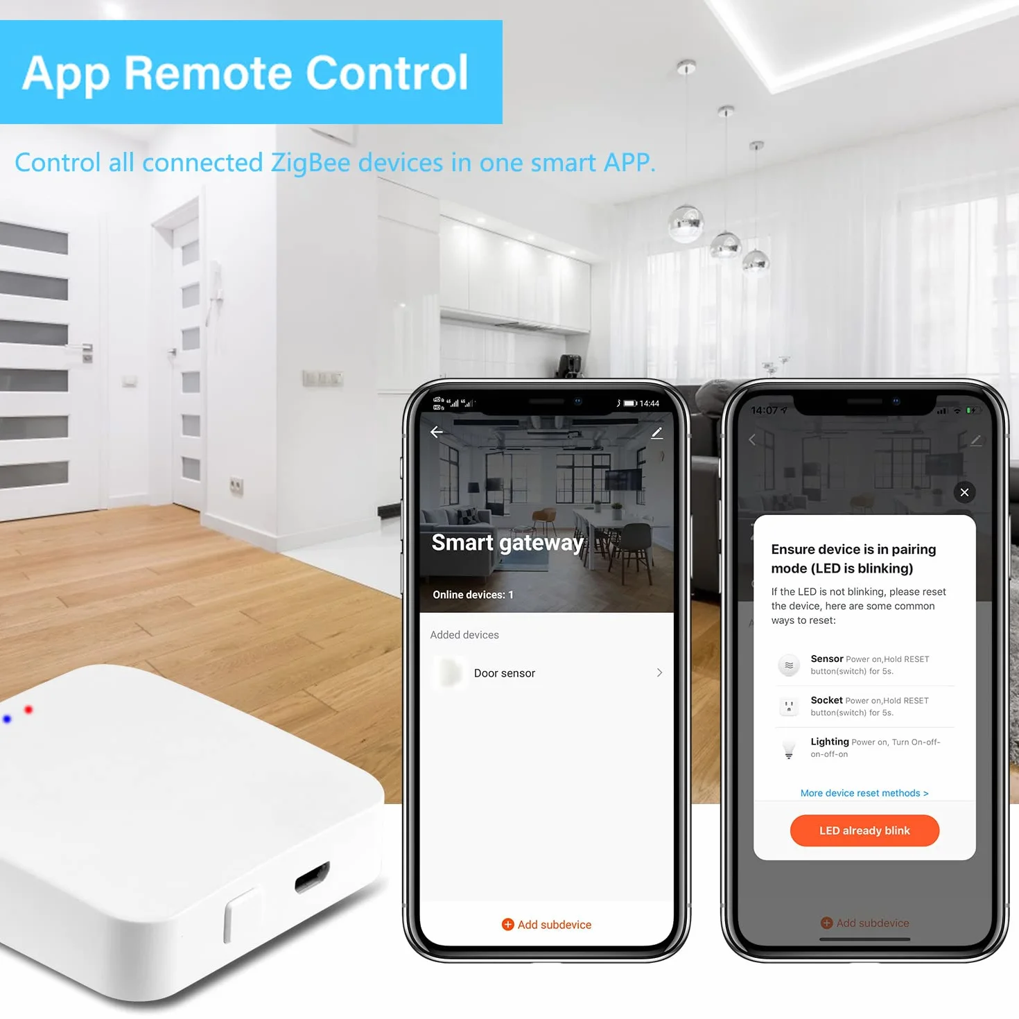 Zigbee Hub WiFi Bluetooth Dual Mode Gateway Tuya Smart Home Bridge Wireless Control Intelligent Gateway