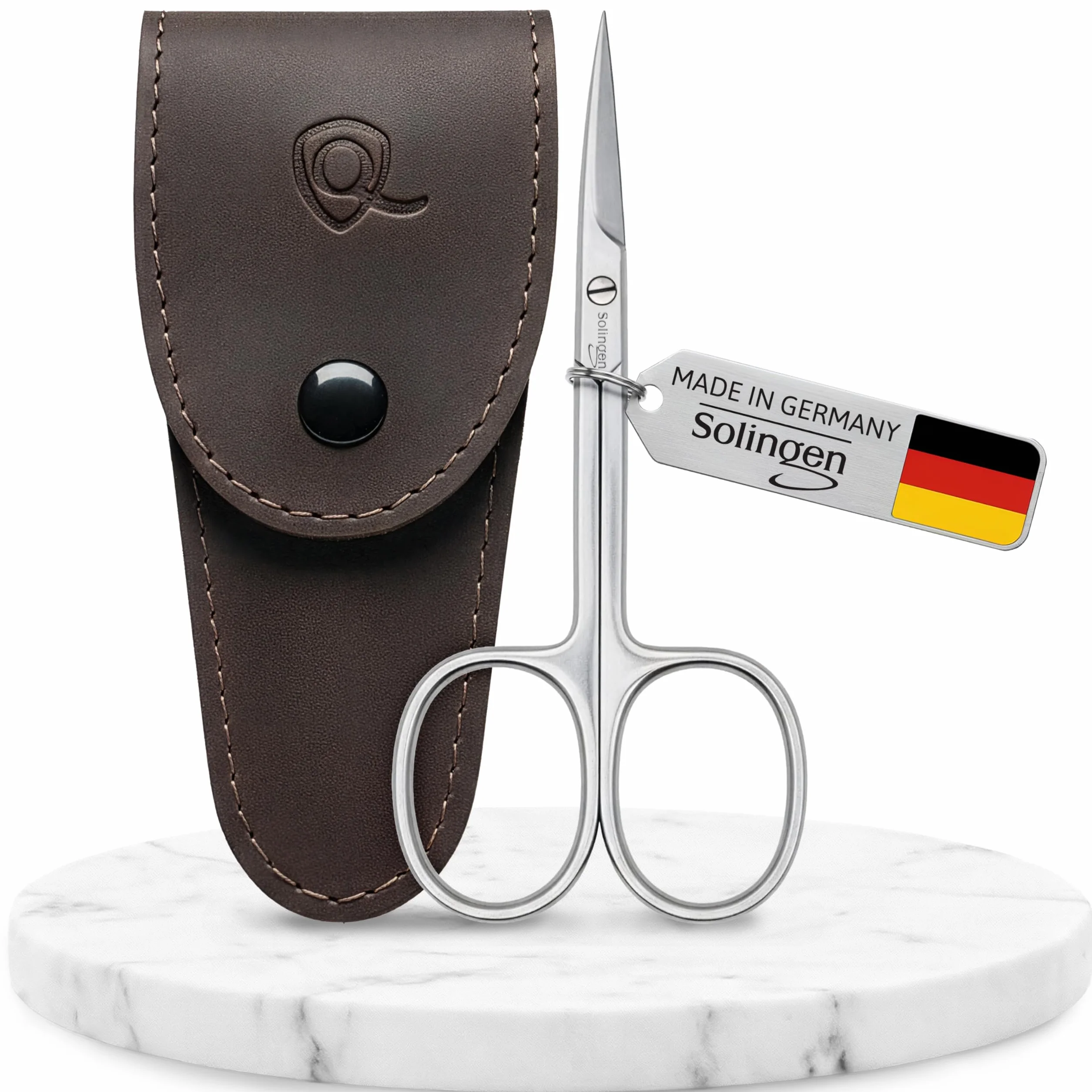 marQus Ciseaux à Cuticules Professionnels Solingen Allemagne Lame incurvée Étui