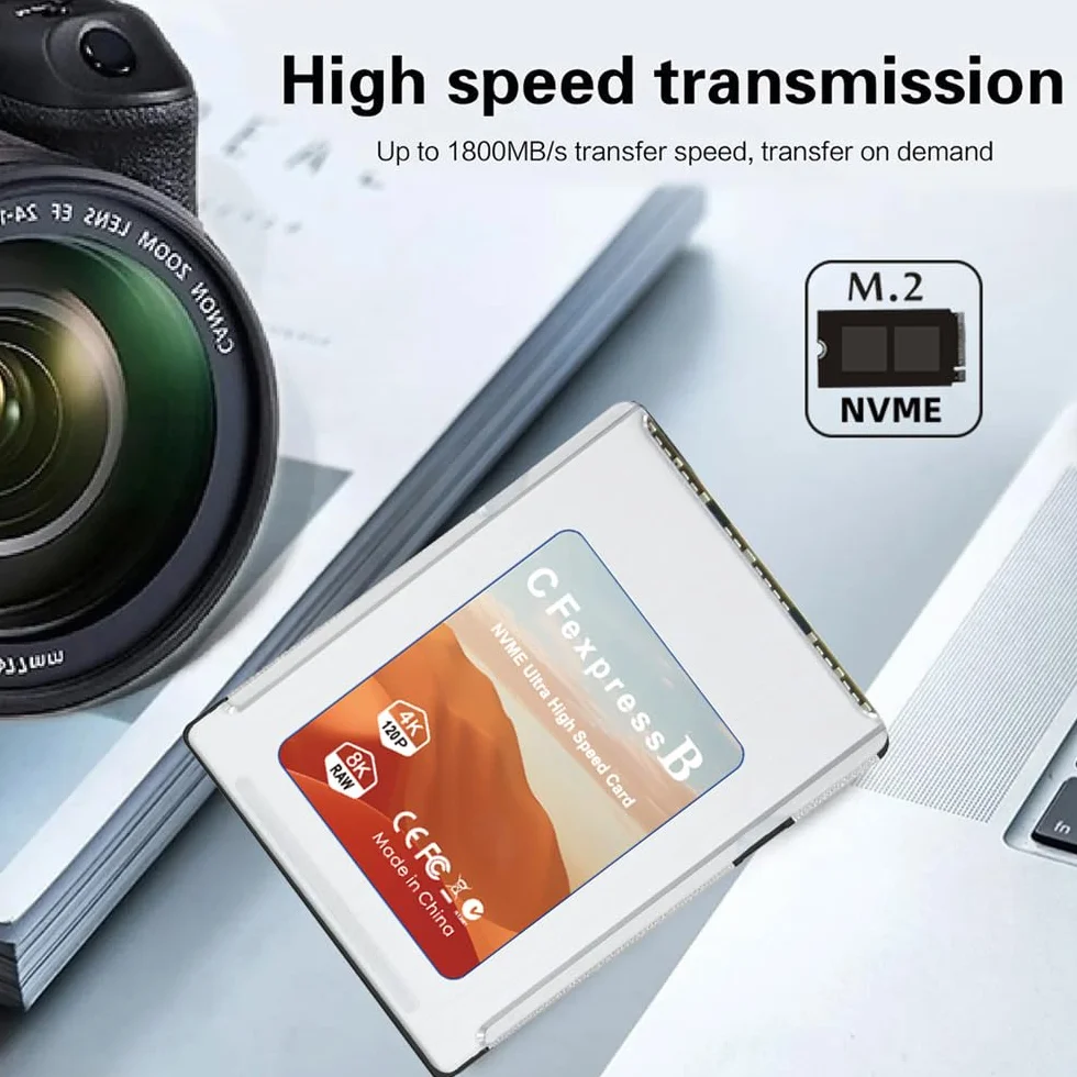 Lecteur de Carte Mémoire CFexpress Type-B vers NVME 2230, Boîtier CFE CFB NGFF, Adaptateur M-Key Alliage pour Appareil Photo
