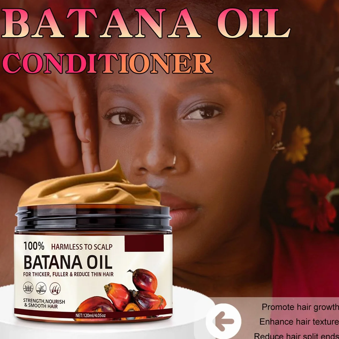 Huile de Batana brute 100% naturelle pressée à froid pour la croissance des cheveux