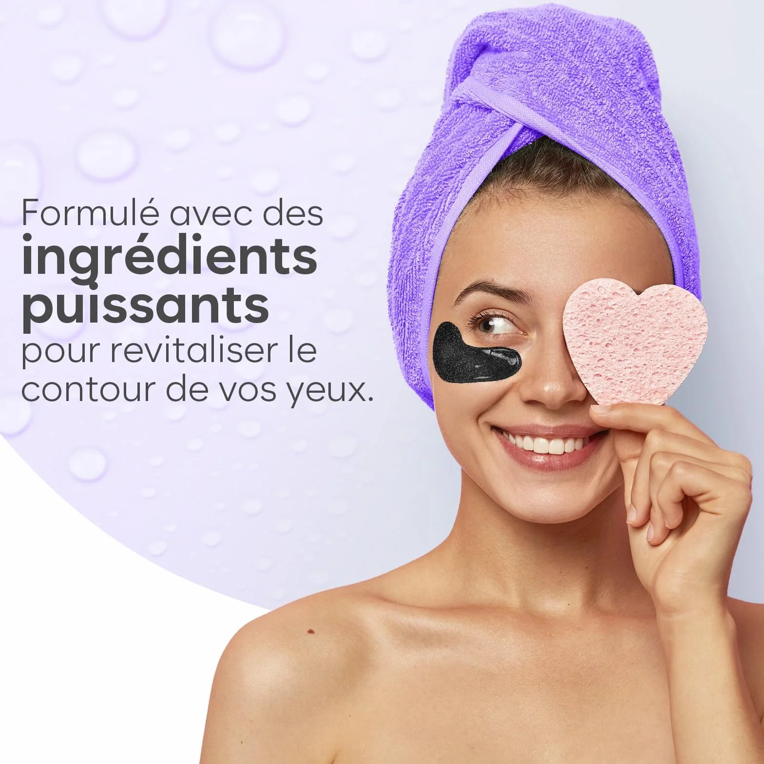 Patch Yeux Anti Cernes Caféine Collagène Acide Hyaluronique 30 Paires Hydratation Poches