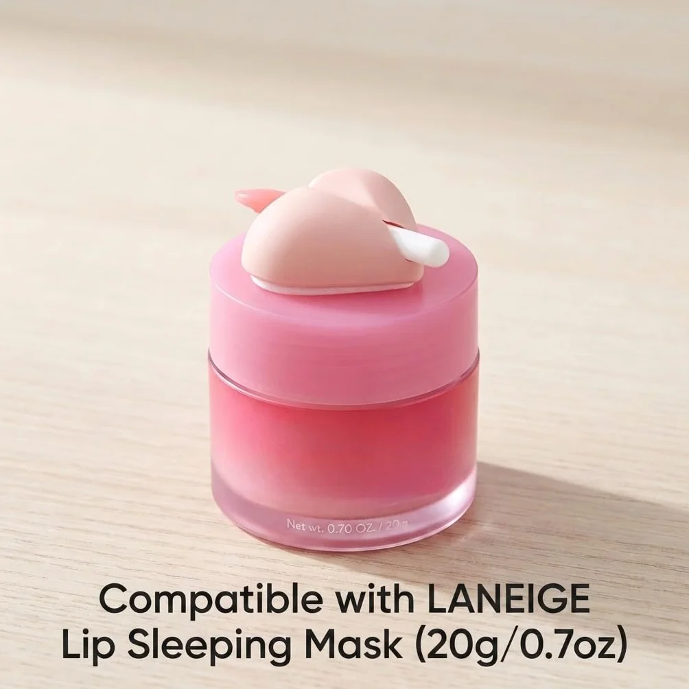 LANEIGE Support de pinceau à lèvres en silicone - Housse de protection rose bleu vert