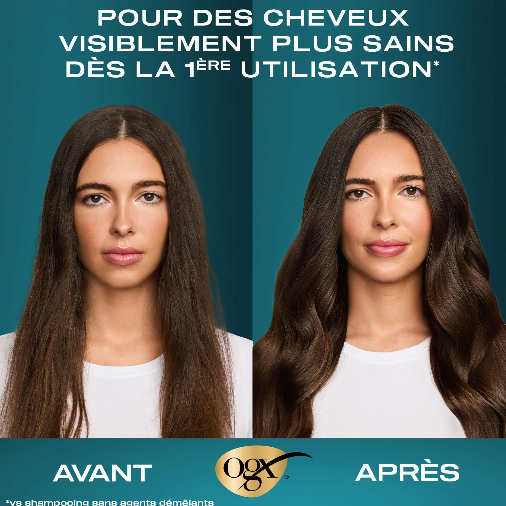OGX Shampooing Réparateur Huile d'Argan du Maroc 385 ml – Soin capillaire pour cheveux secs et abîmés sans sulfate