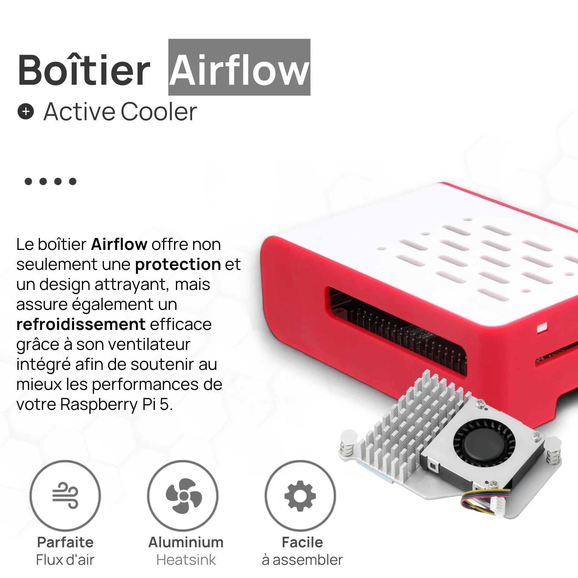 db-tronic Raspberry Pi 5 4 Go Cooler Kit | Édition 64 Go | Alimentation 27 W | Boîtier Airflow | Refroidissement Actif | Micro HDMI | idéal pour Home Assistant et Le Smart Home