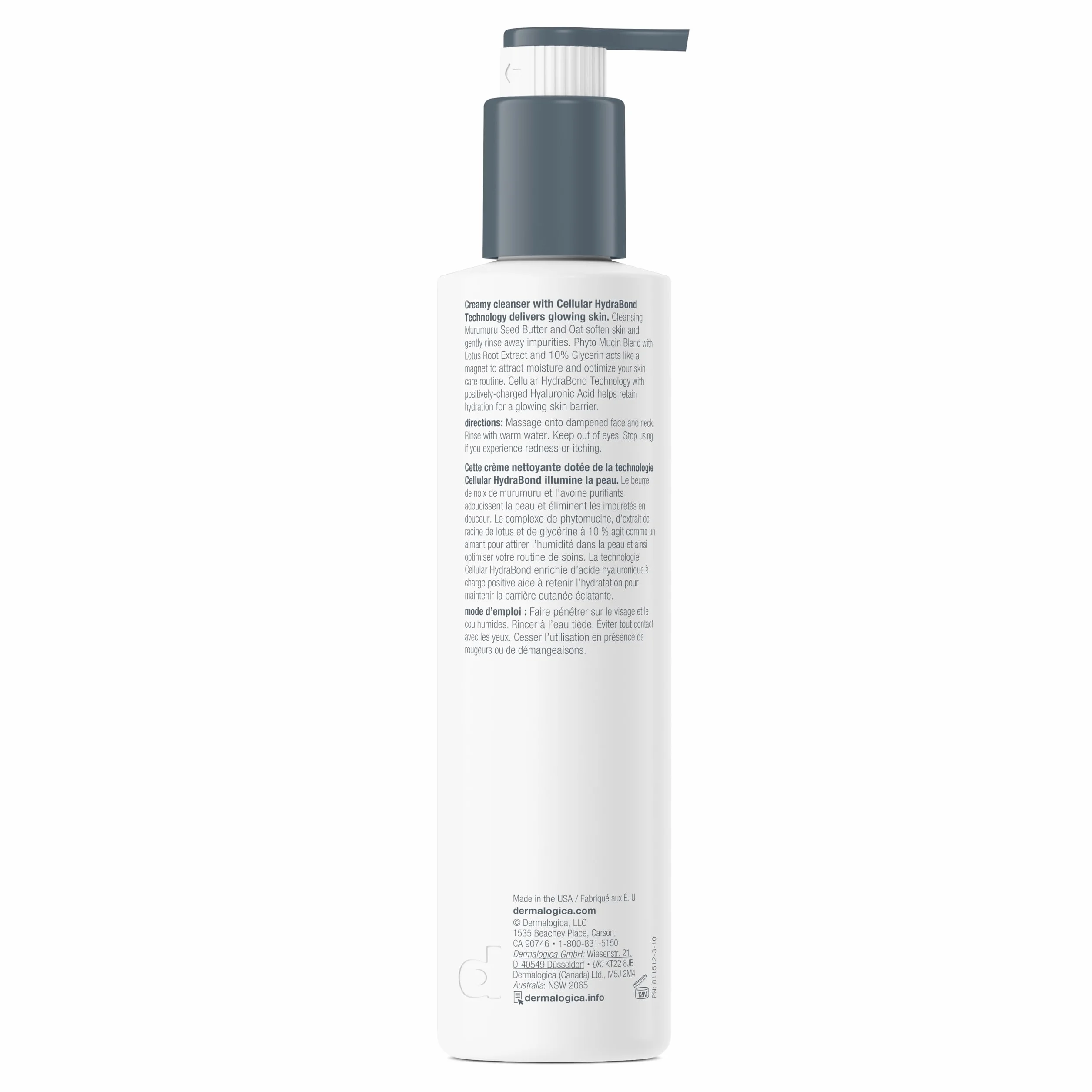 Dermalogica Magnetic Afterglow Cleanser Nettoyant crème hydratant acide hyaluronique