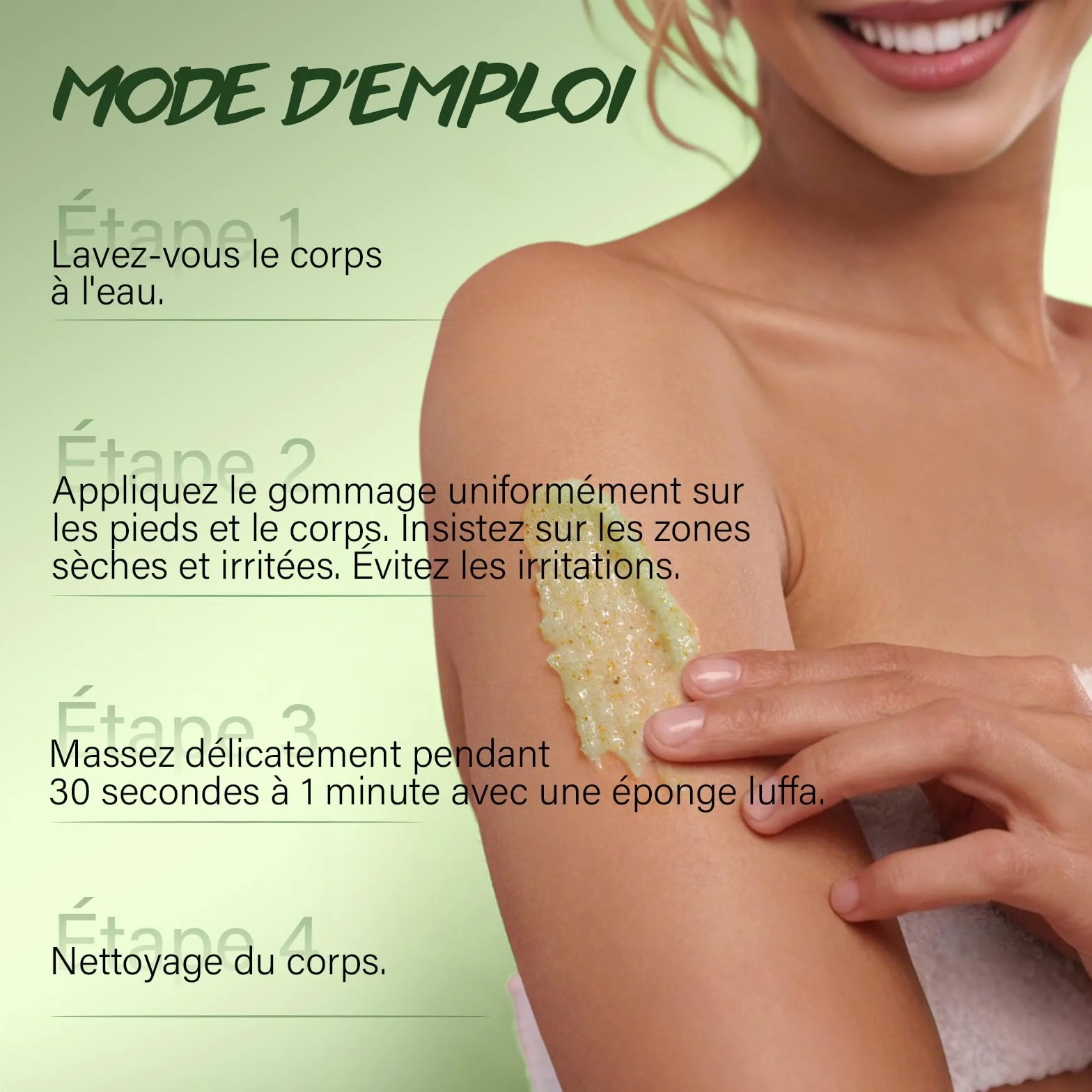 Gommage Corporel à l'Huile d'Arbre à Thé 360g – Exfoliant au Sel Marin pour Mycoses, Démangeaisons, Eczéma
