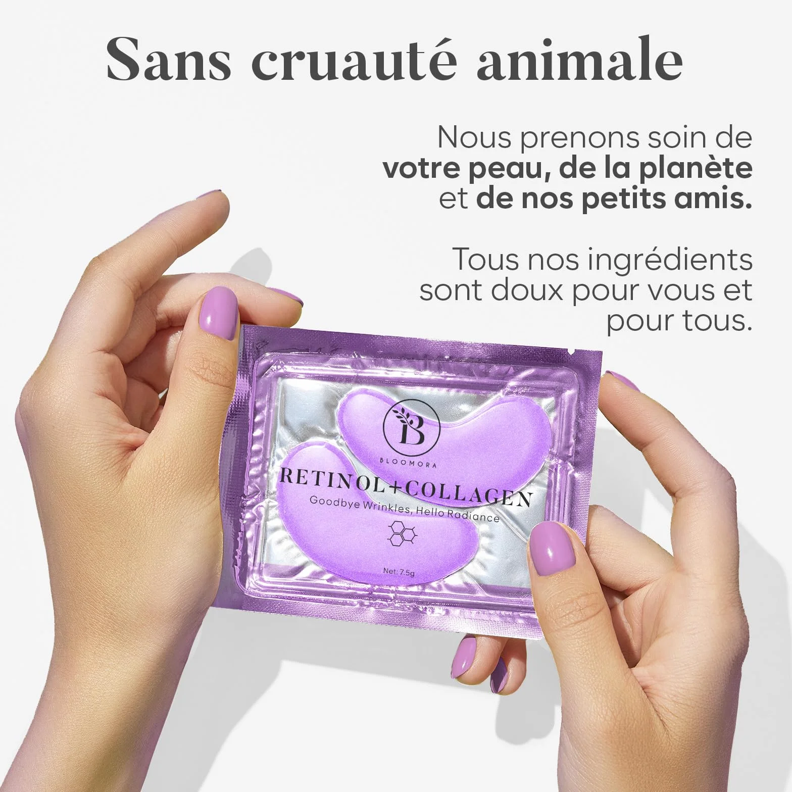 BLOOMORA Patch Yeux Anti Cernes Niacinamide Acide Hyaluronique 30 paires
