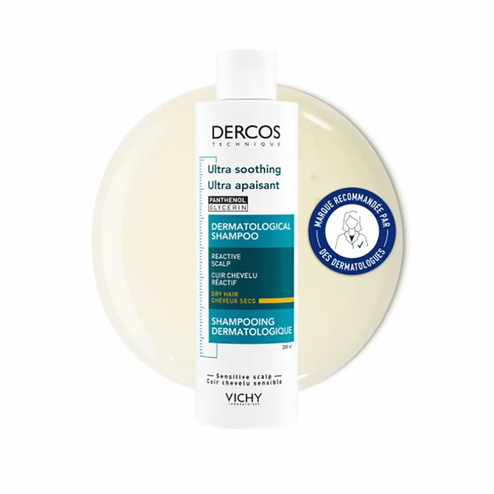 Vichy Dercos Ultra-Apaisant Shampooing Anti-Démangeaisons Cheveux Secs 200ml