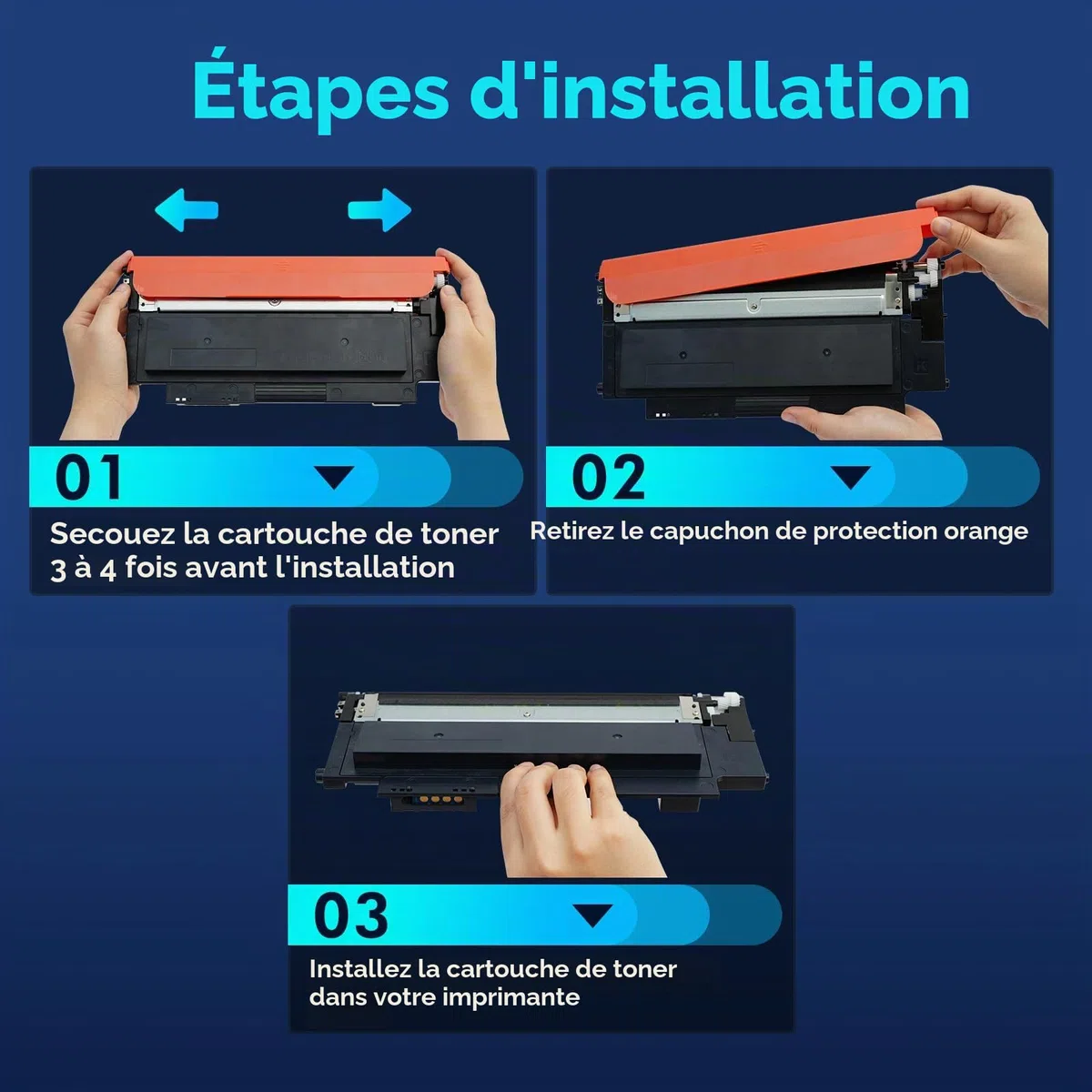 117A Pack de 4 Cartouches MFP 178NW Compatible pour HP 117A Toner