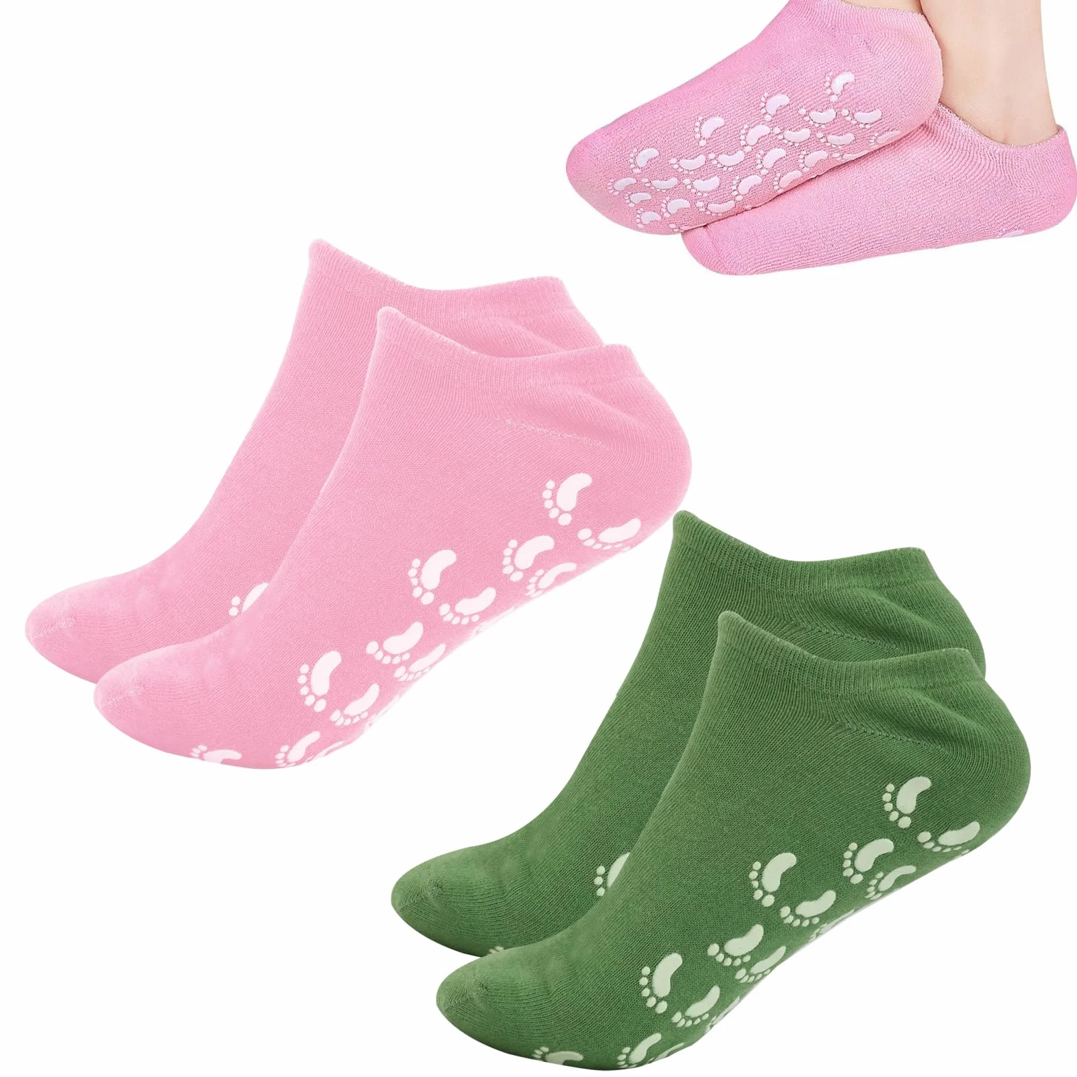Chaussettes hydratantes silicone réutilisables Antidérapant Taille 34-37