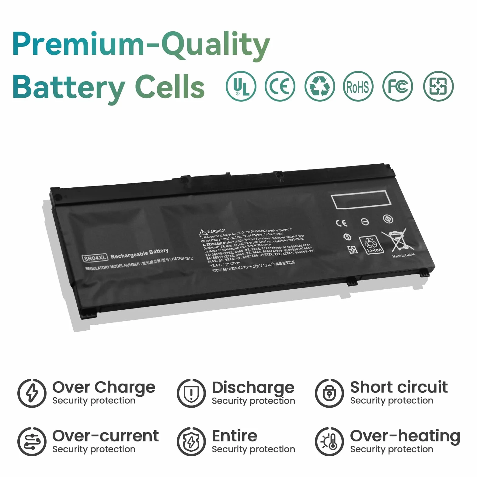 Batterie pour HP Omen 15-ce0xx 15-dc0xxx 15-dc1xxx Pavilion 15-cb0xx ZBook 15v G5 917724-855