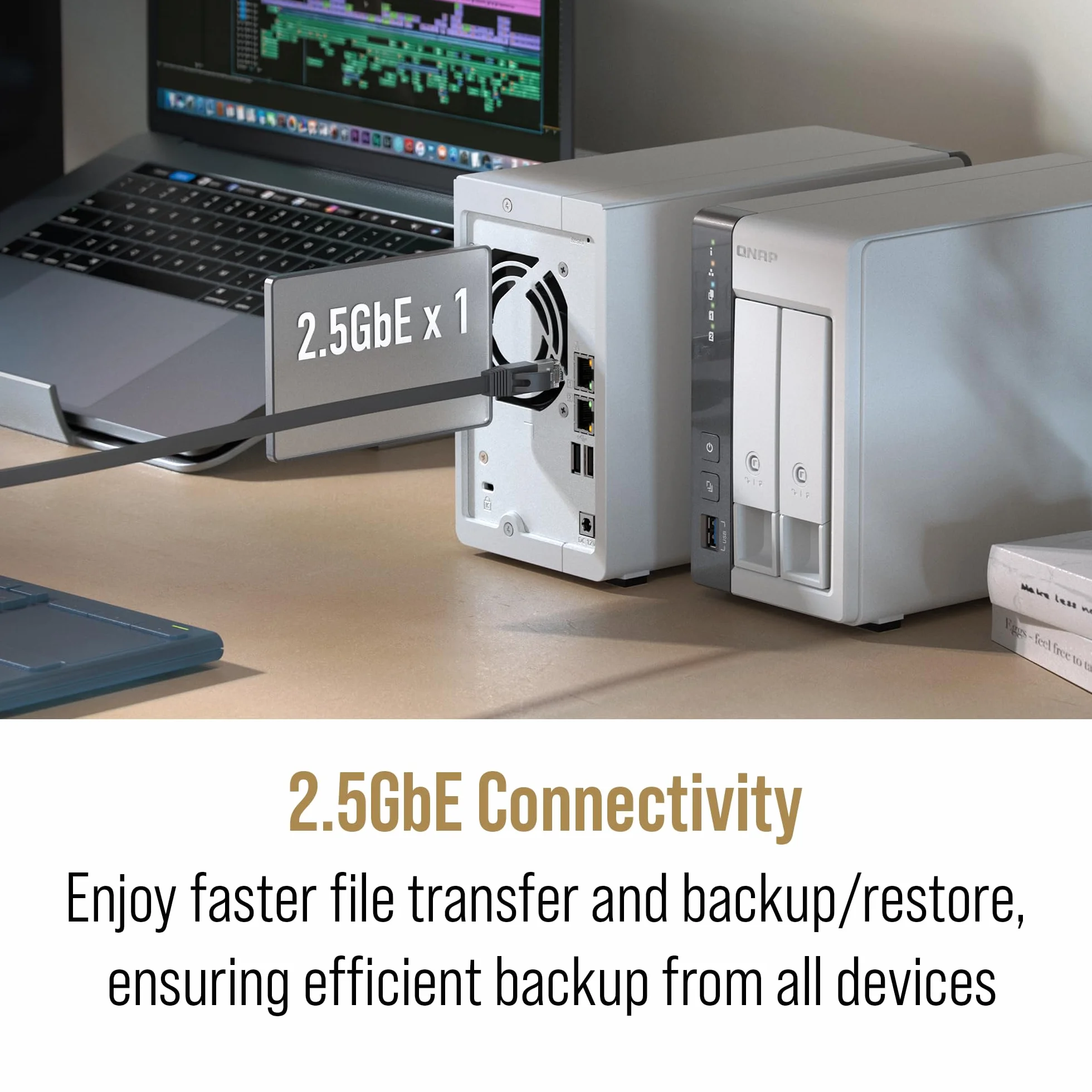 Qnap TS-216g Server NAS 2 Alloggiamenti Sata 6gb/s